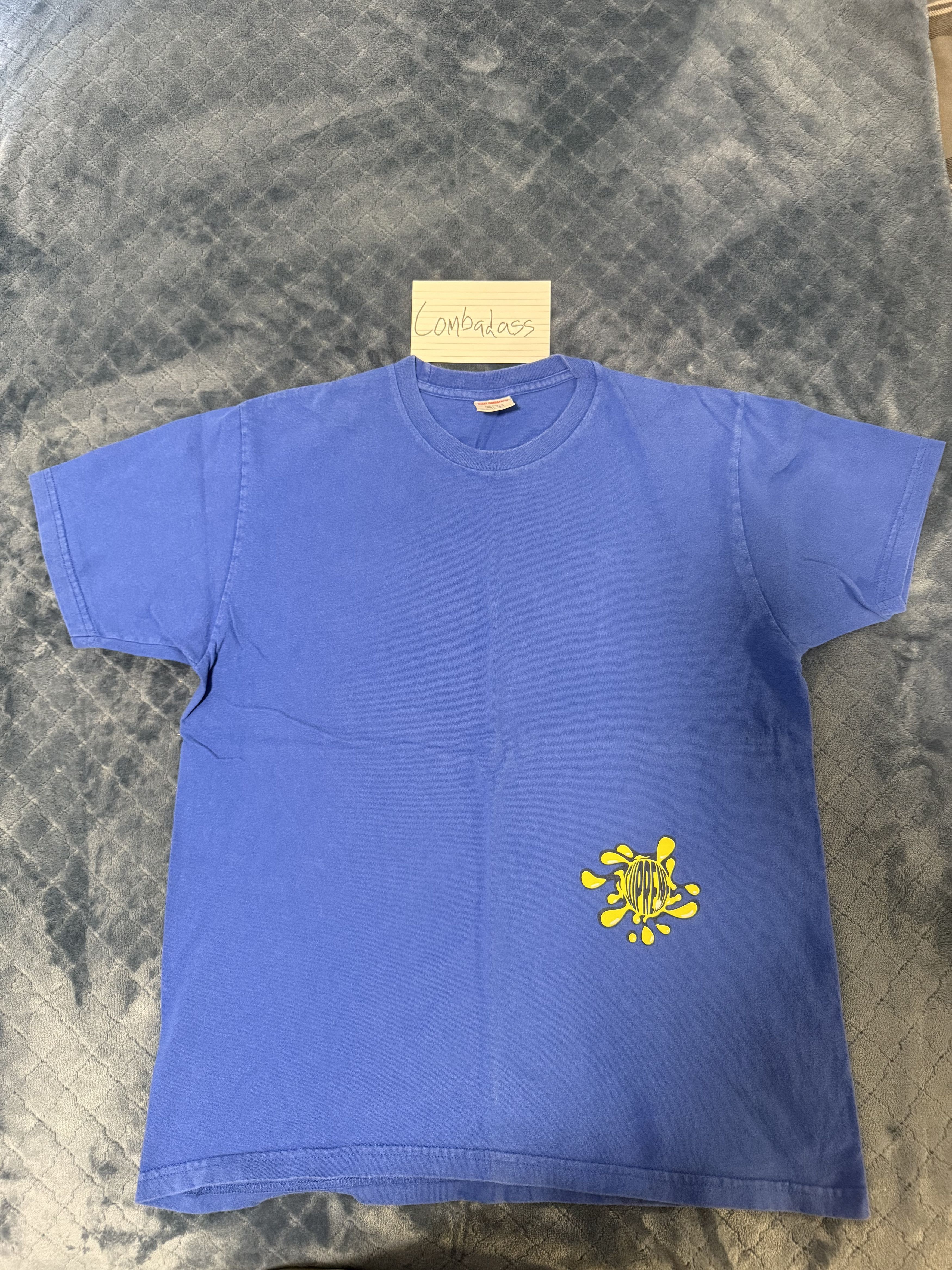 Supreme Supreme Splat T-Shirt Blue/Yellow Size US L / EU 52-54 / 3 - 1 Thumbnail