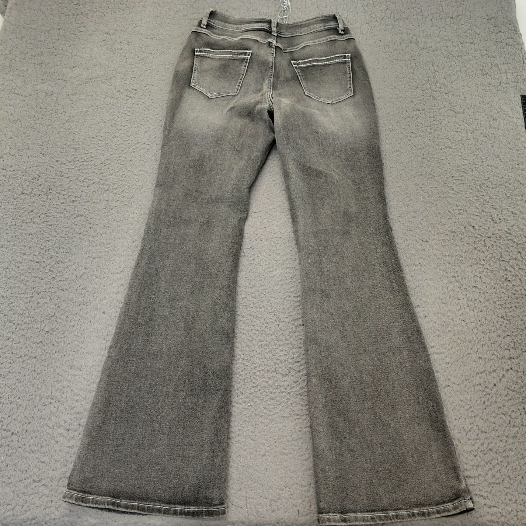 Vintage ROMWE Jeans Women's Size 6/Medium Black Denim Grundy Retro High Rise Flared Leg Shirts? Size 32" / US 10 / IT 46 - 2 Thumbnail