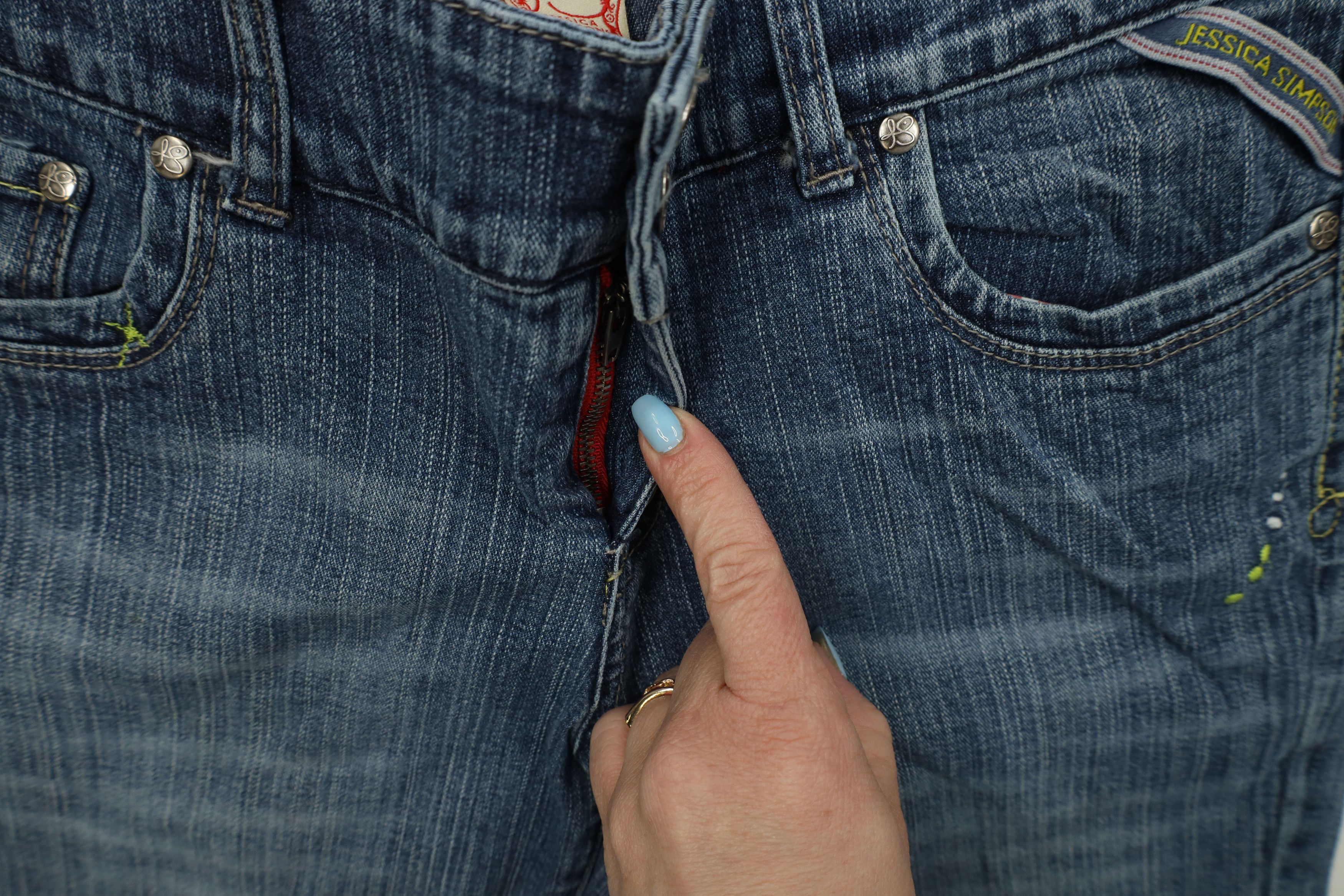 Vintage Vintage Y2K Jessica Simpson Wide Leg Denim Jeans Stretch Size 30" / US 8 / IT 44 - 8 Thumbnail