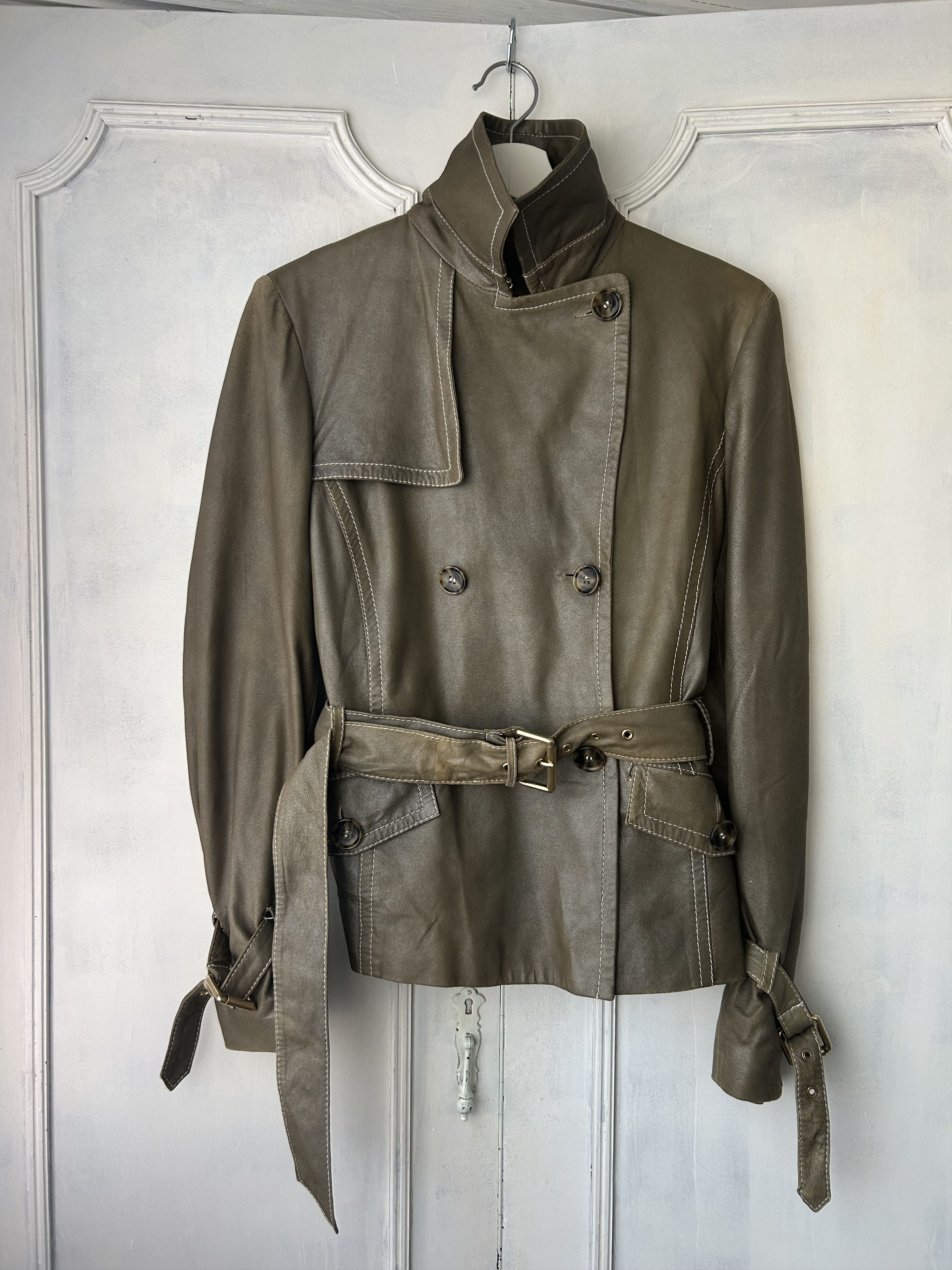 Weekend Max Mara Max Mara Weekend Vintage Leather Jacket Size M / US 6-8 / IT 42-44 - 2 Thumbnail