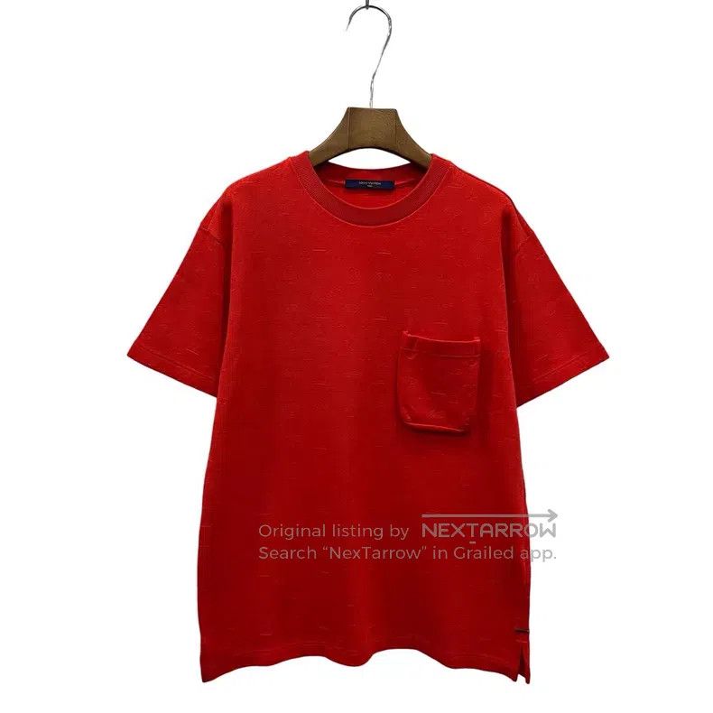 Louis Vuitton Louis Vuitton Red full-print short-sleeved T-shirt Size US S / EU 44-46 / 1 - 1 Thumbnail