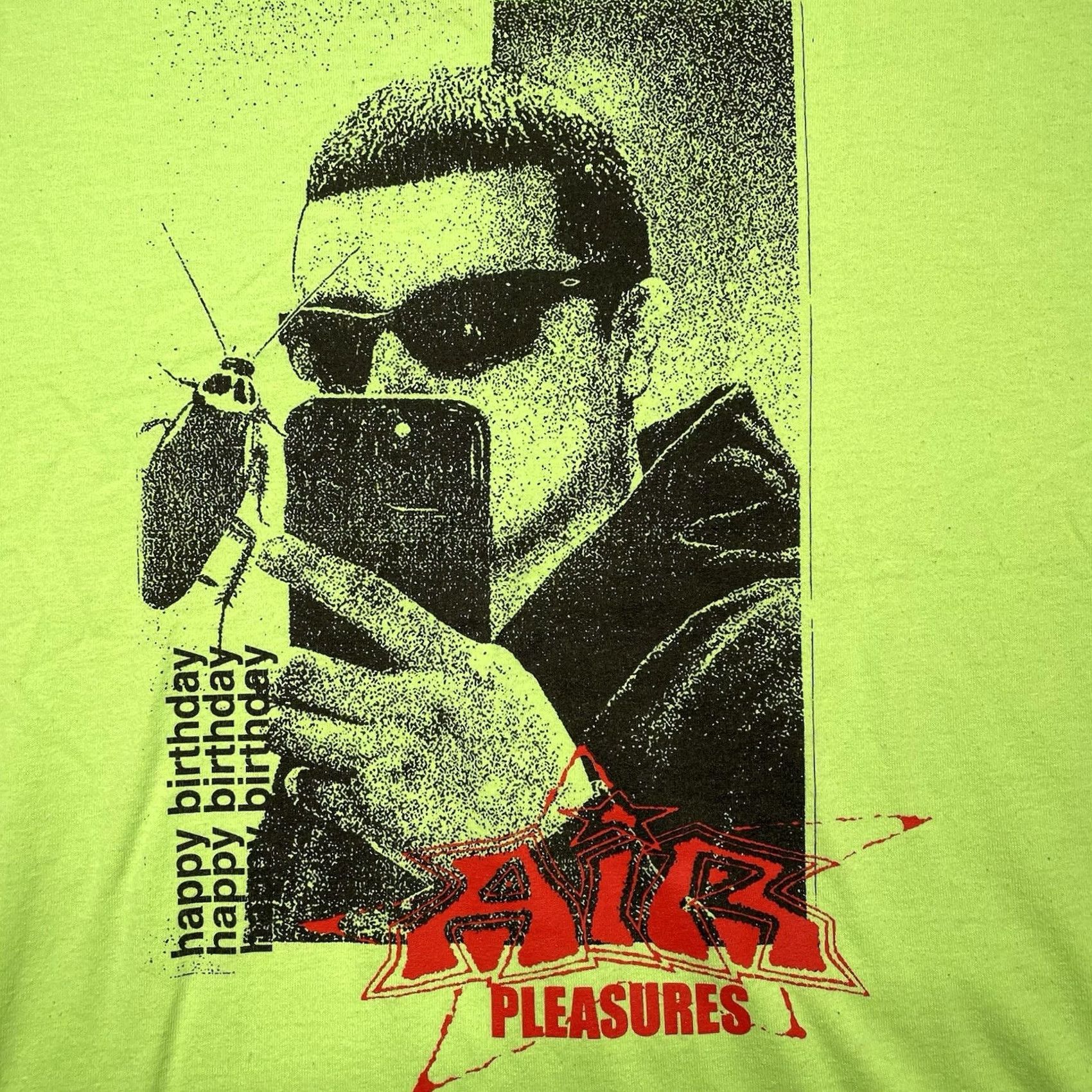 Vintage Love Pleasures Shirt L Men Green PBR Pabst Blue Ribbon Love Hour Birthday Yes Shirt Mens Green Size US L / EU 52-54 / 3 - 2 Thumbnail