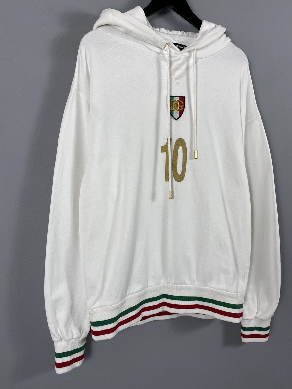 Dolce & Gabbana VERY RARE Dolce&Gabbana D&G Italia 10 Hoodie Big Logo Y2K Size US M / EU 48-50 / 2 - 4 Thumbnail