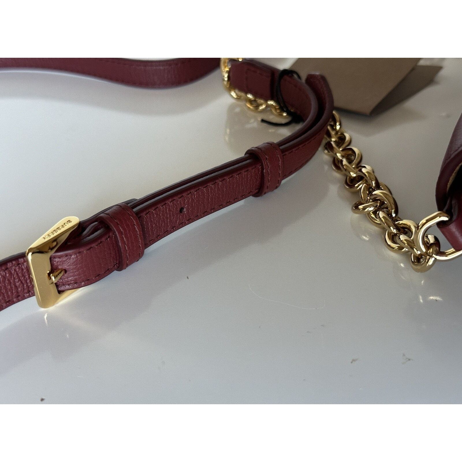 Burberry Small Macken House Check Leather Bag 8080159