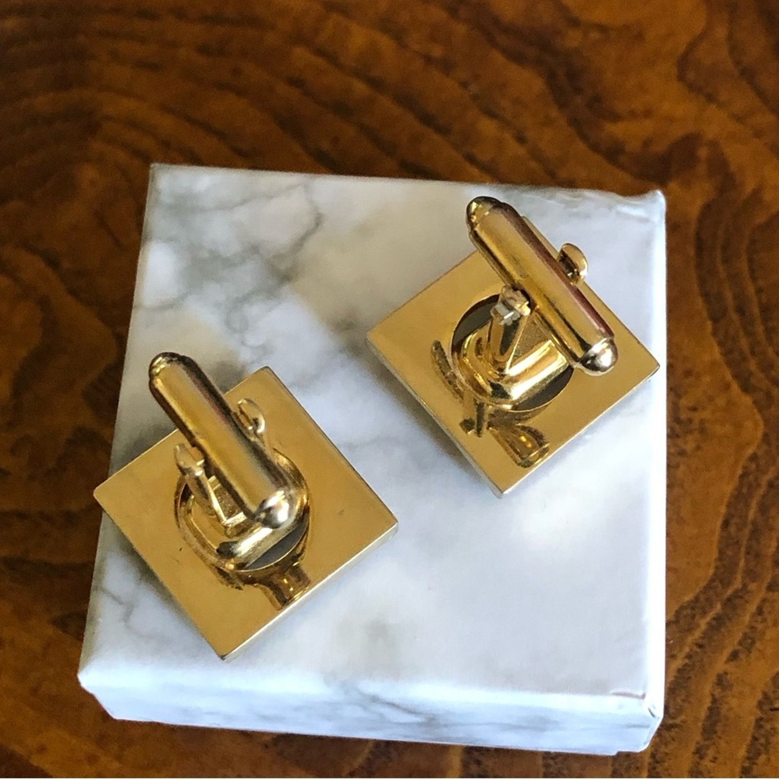 Vintage Vintage Dante emerald cut pyrope garnet cuff links Size ONE SIZE - 7 Thumbnail