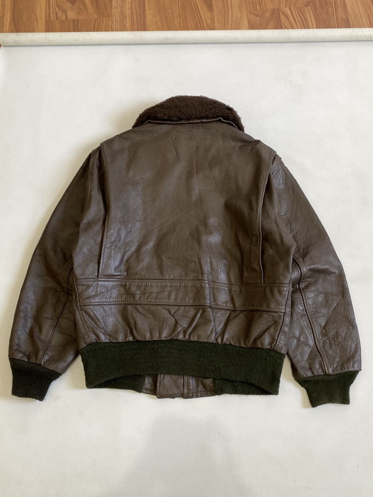 Schott Vtg 60s Schott NYC G-1 Flight Jacket Cowhide Leather 🇺🇸 Size US L / EU 52-54 / 3 - 10 Thumbnail
