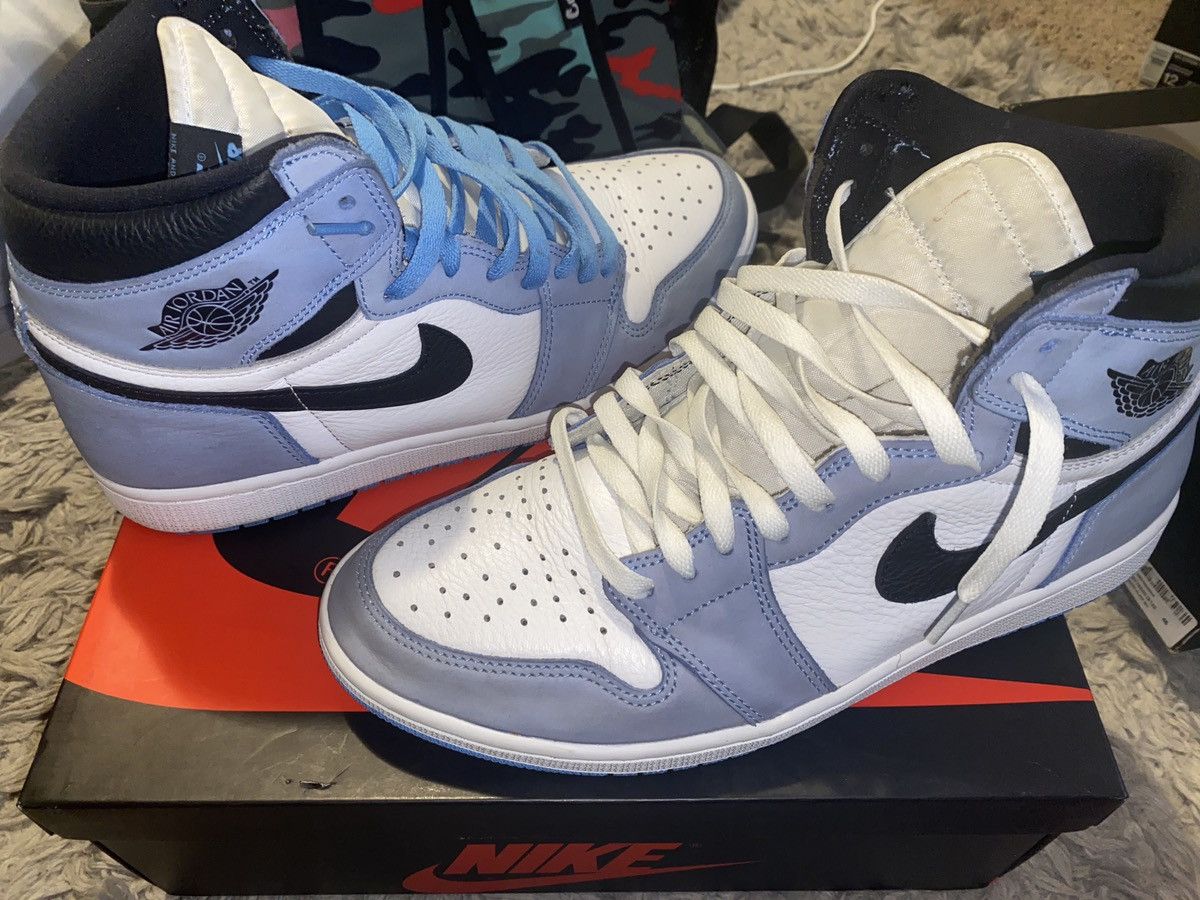 Jordan Brand × Nike University Blue 1s Retro Nike Air Jordan Size US 11 / EU 44 - 1 Thumbnail