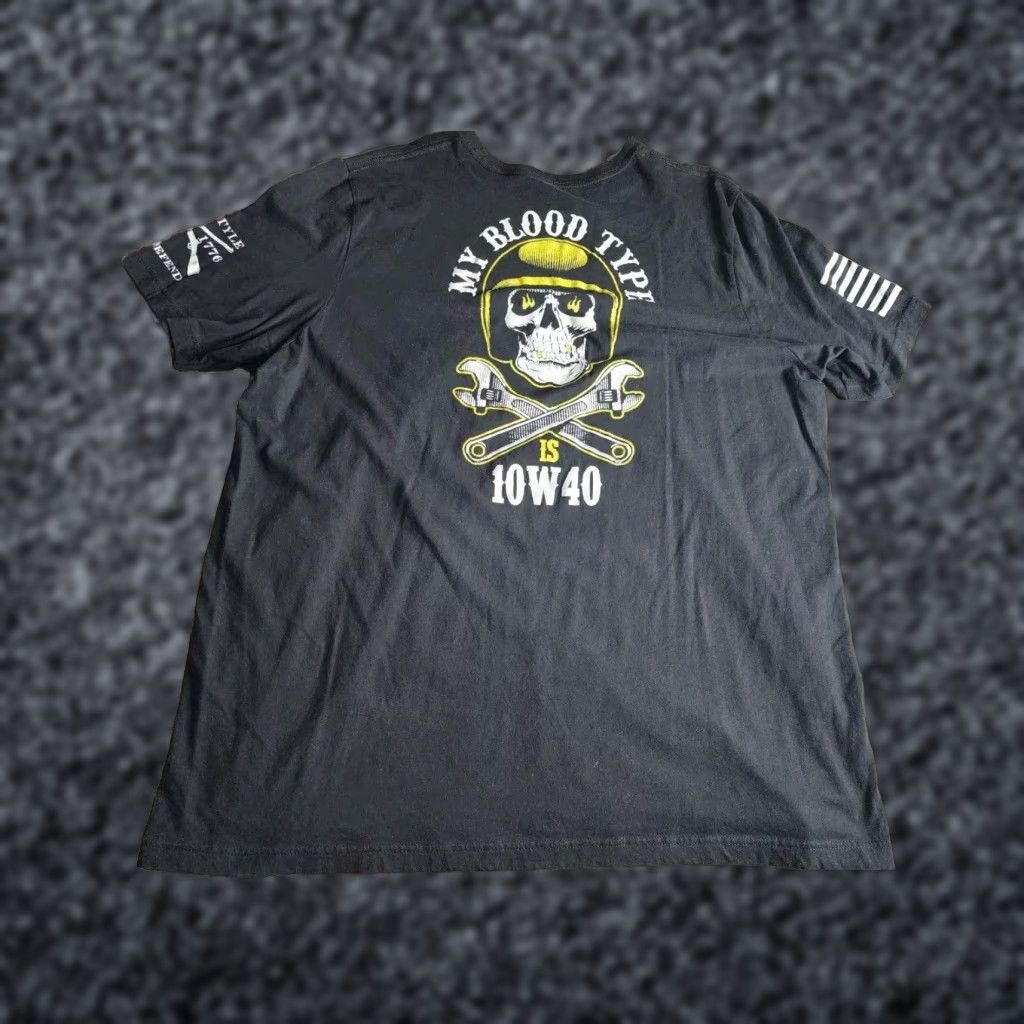 Vintage VINTAGE Grunt Style Men's T-Shirt 3XL Cotton Patriotic Logo Short Sleeve Black All Seasons Size US XXL / EU 58 / 5 - 1 Thumbnail