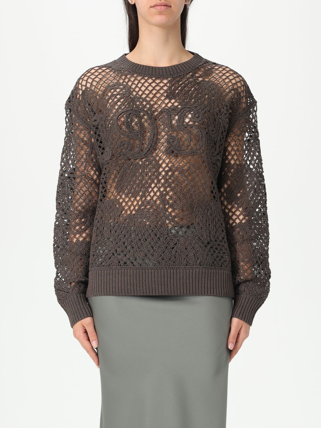 Max Mara Max Mara Sweater Woman Brown Size M / US 6-8 / IT 42-44 - 1 Thumbnail
