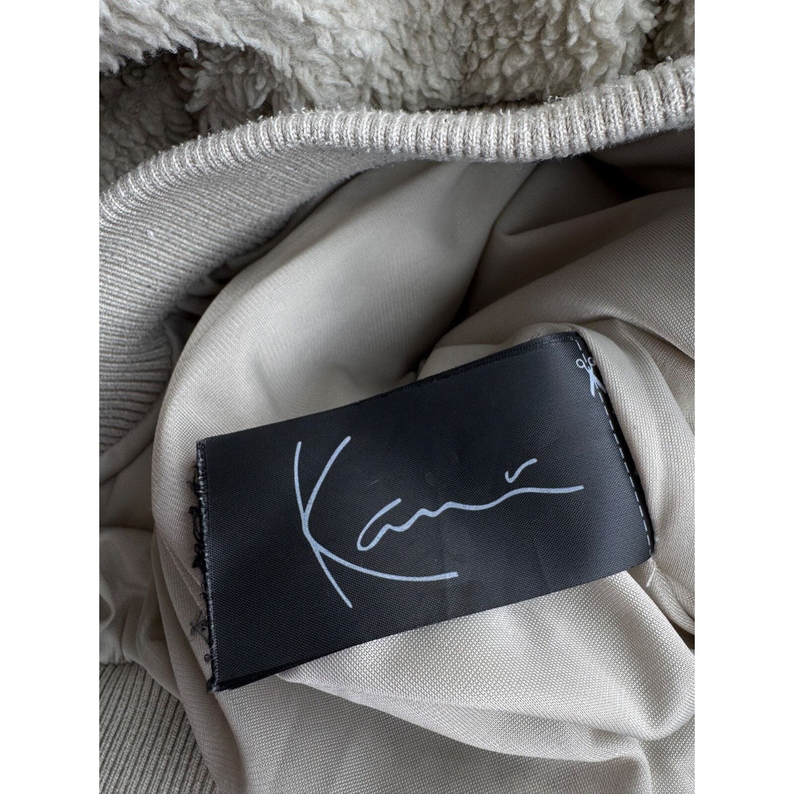 Karl Kani VTG Karl Kani Beige Heavyweight Sherpa Jacket Size US S / EU 44-46 / 1 - 6 Thumbnail