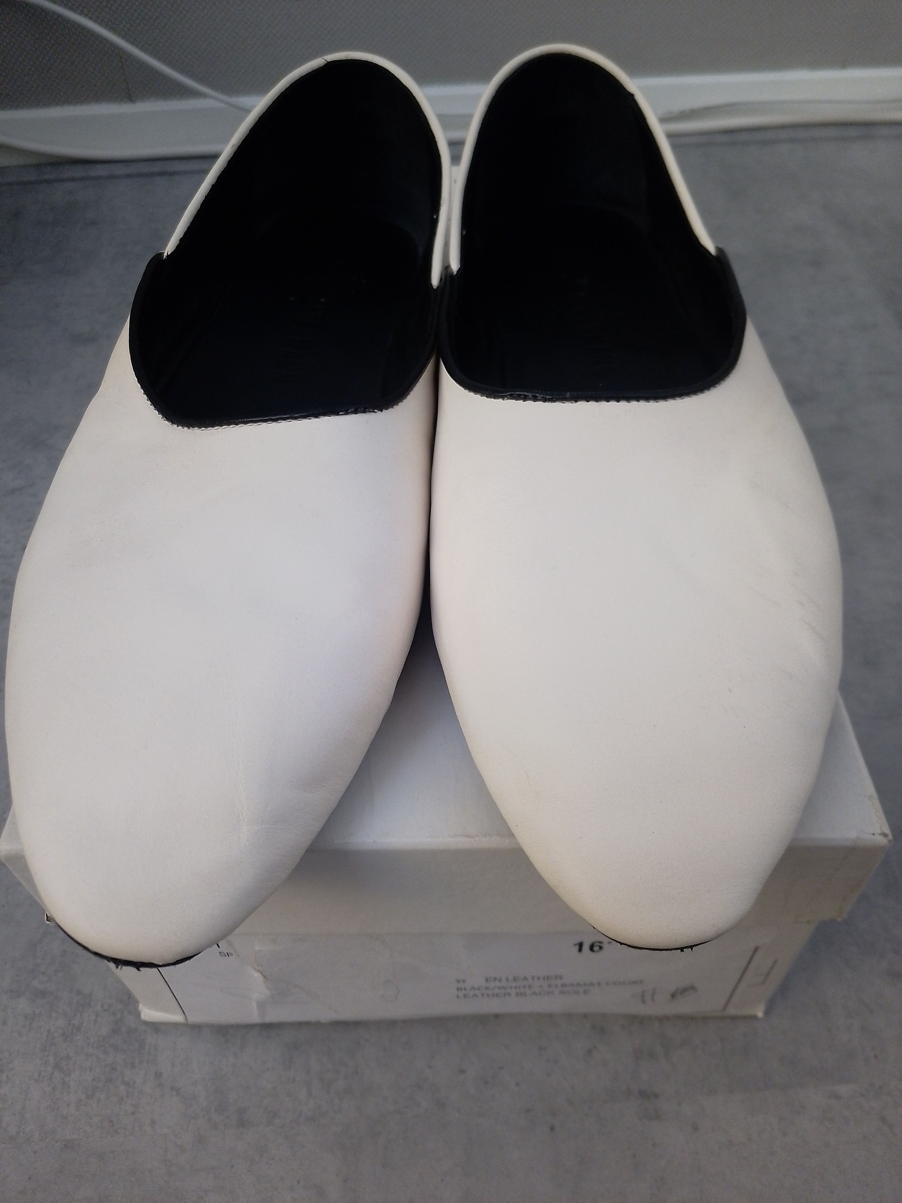 Haider Ackermann SS20 White Leather Babouche Loafer Size US 11 / EU 44 - 5 Thumbnail