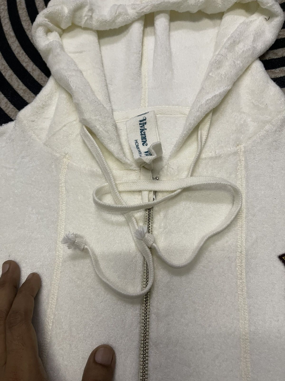 Vivienne Westwood 90s VIVIENNE WESTWOOD HOMEWEAR FLEECE ZIPPER HOODIE Size US L / EU 52-54 / 3 - 9 Thumbnail