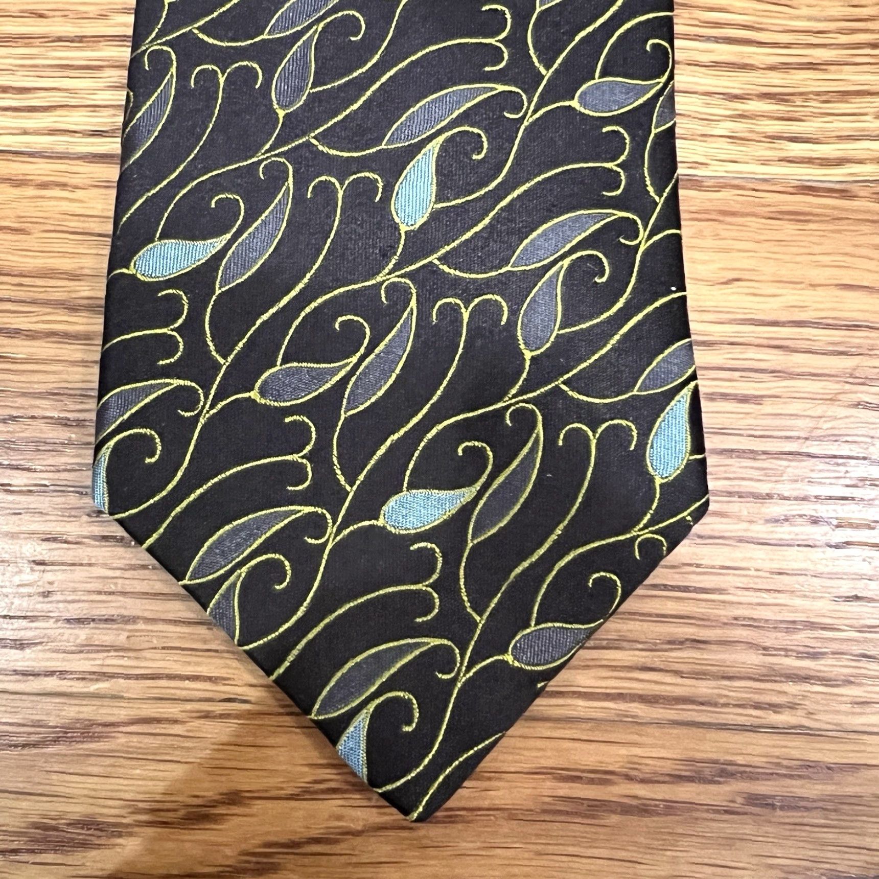 Ted Baker Ted Baker Tie Men 57-60 Classic Multicolor Blue Paisley Silk Designer Mens Size ONE SIZE - 3 Thumbnail