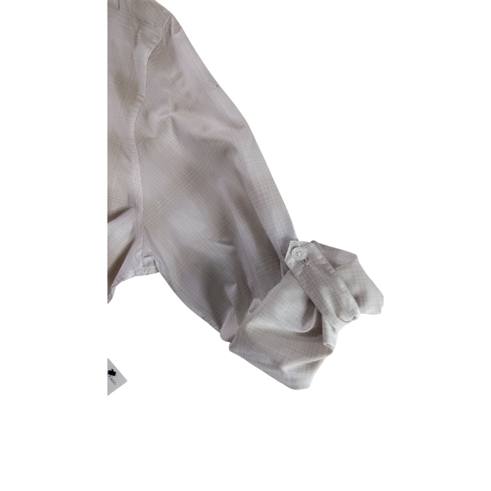 Calvin Klein Calvin Klein Slim Fit Button Up Shirt NWT Silver Birch XL Size US XL / EU 56 / 4 - 5 Thumbnail