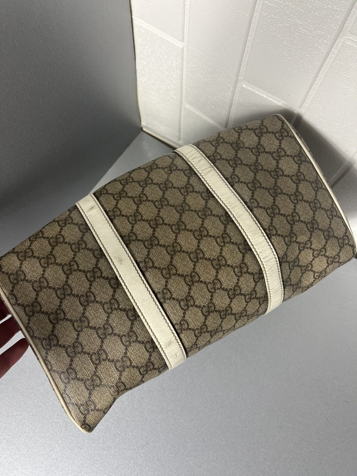 Gucci × Vintage VERY RARE GUCCI MONOGRAM BAG ITALIAN DESIGNER RETRO Y2K 90s Size ONE SIZE - 8 Thumbnail