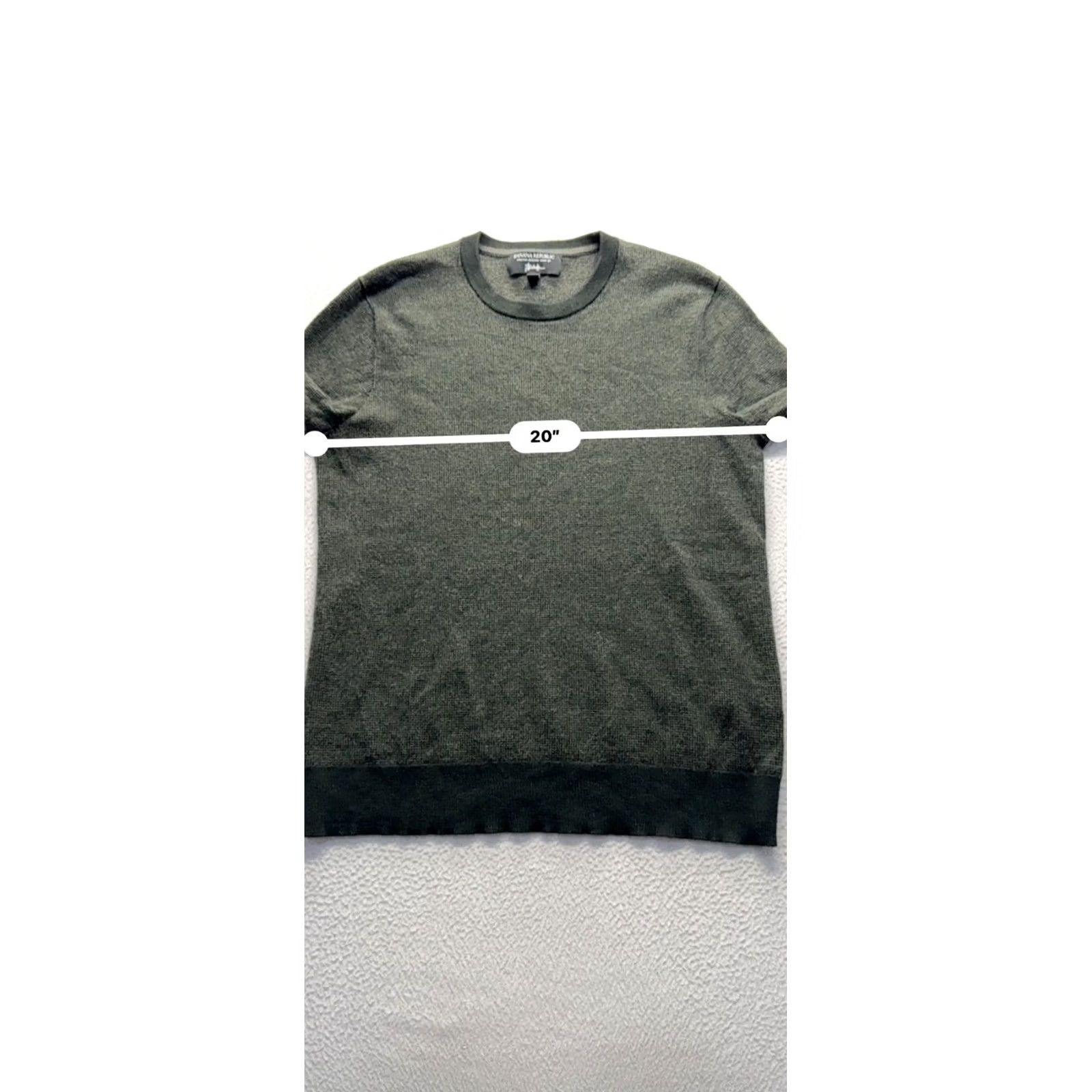 Banana Republic Banana Republic Merino Wool Crew Neck Sweater Textured Green L Mens Size US L / EU 52-54 / 3 - 5 Thumbnail
