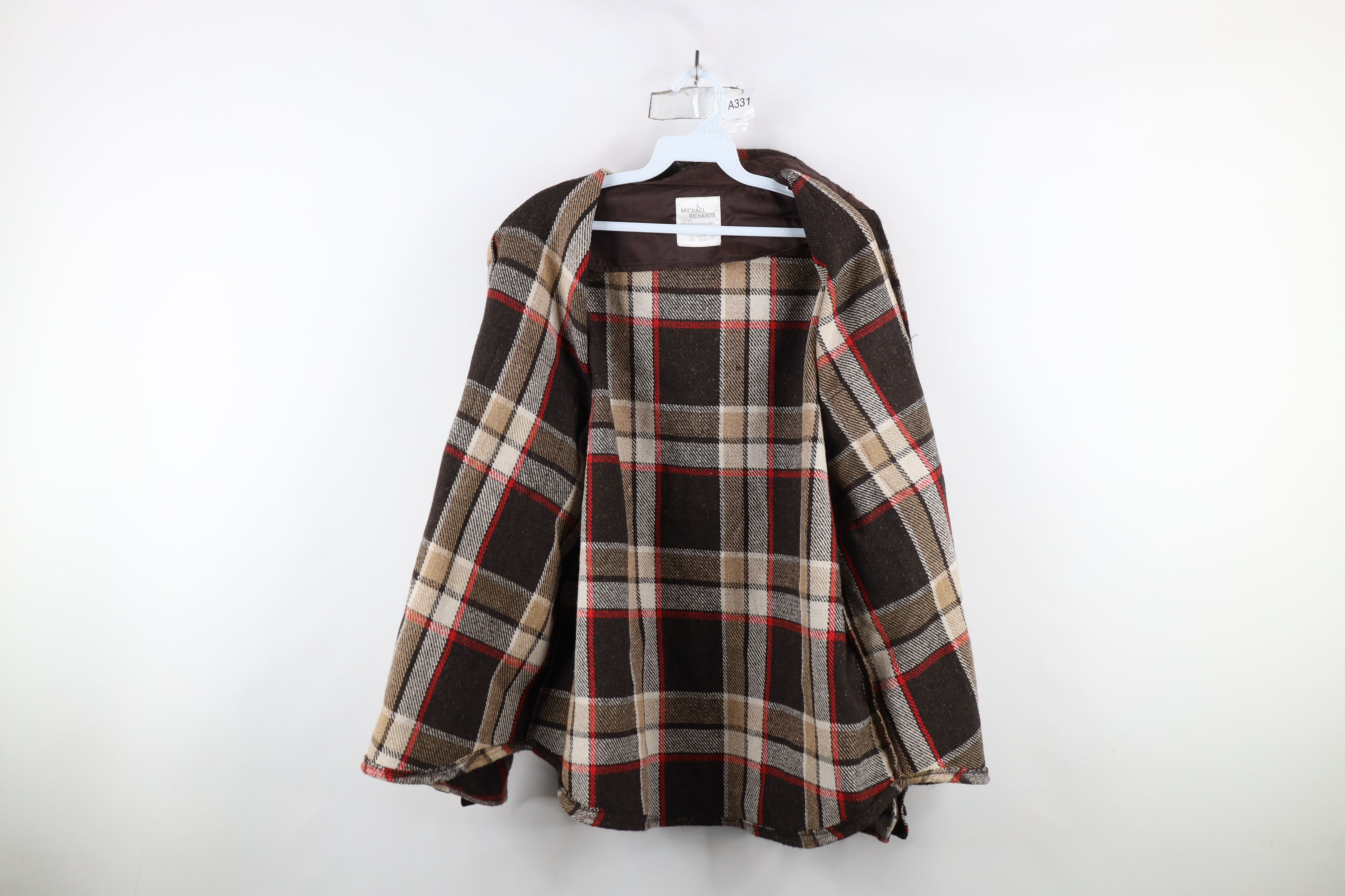 Vintage Vintage 70s 80s Streetwear CPO Shirt Jacket Jac Shirt Plaid Size US L / EU 52-54 / 3 - 10 Thumbnail