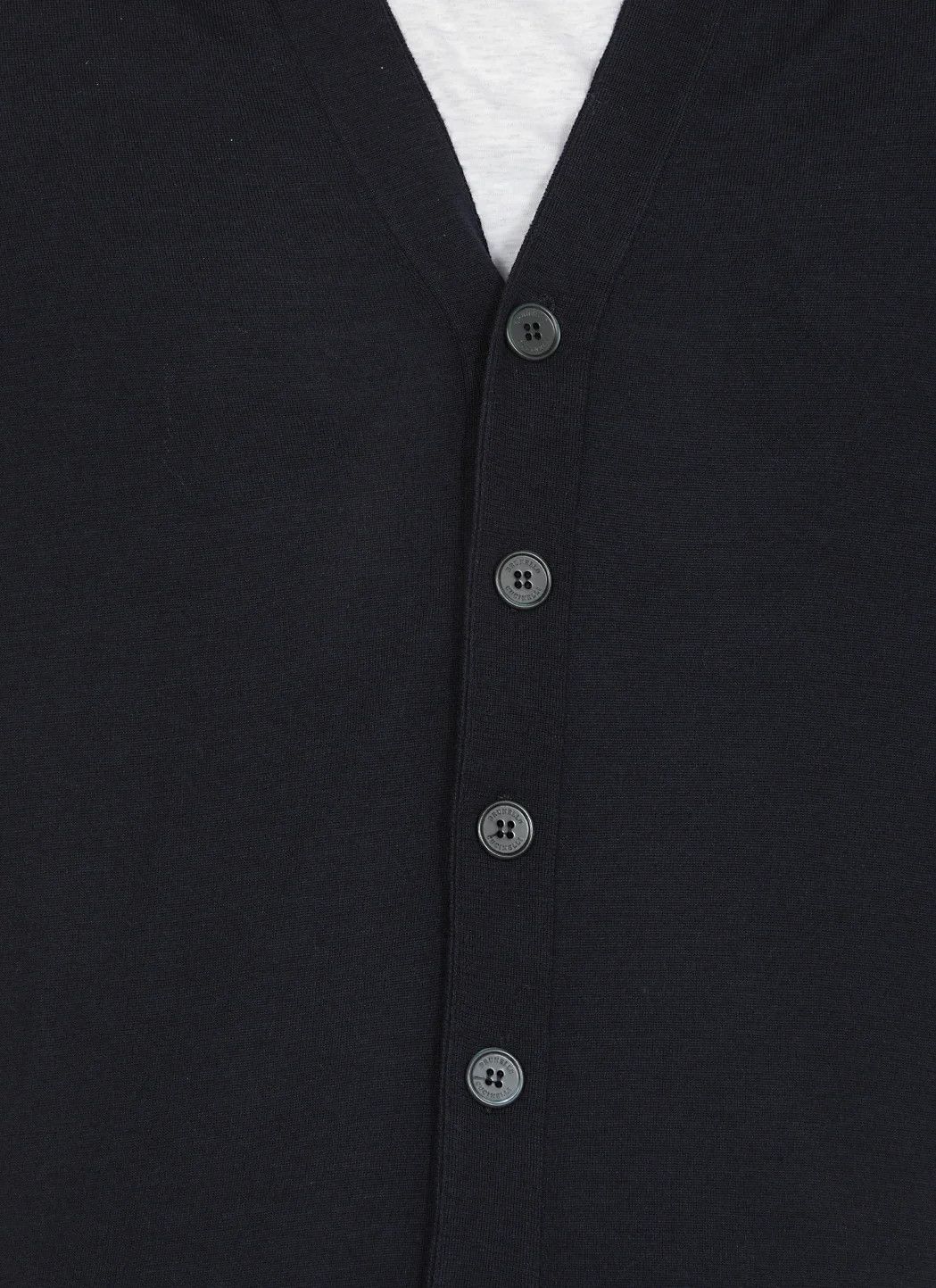 Brunello Cucinelli o1w1db10425 V-Neck Cashmere Cardigan in Navy Blue Size US XL / EU 56 / 4 - 4 Thumbnail