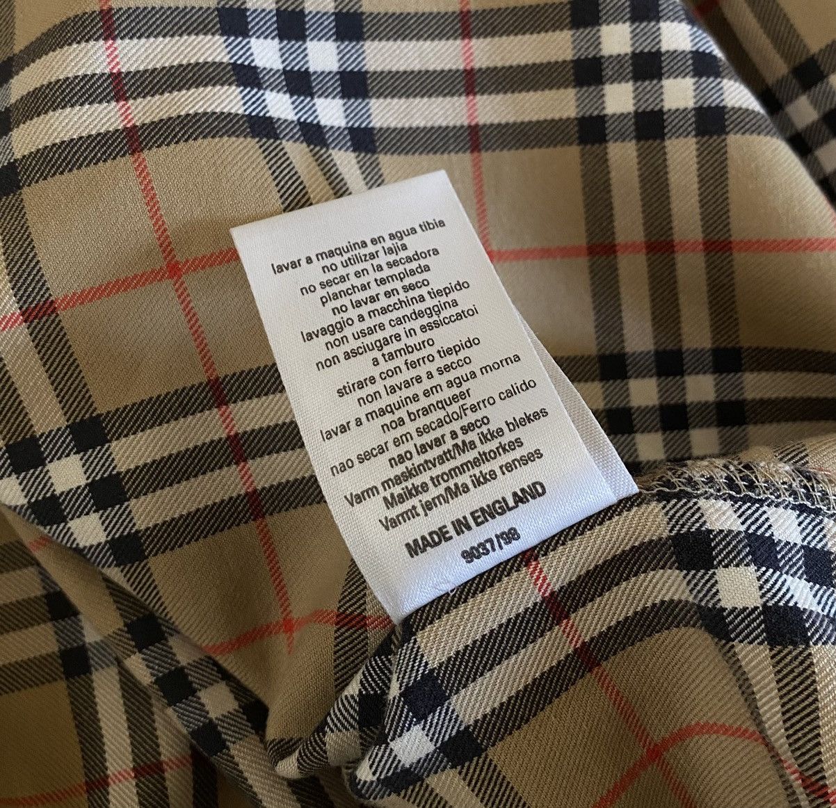 Burberry Burberry’s Nova Check Polo x Vintage x Luxury Size US L / EU 52-54 / 3 - 8 Thumbnail