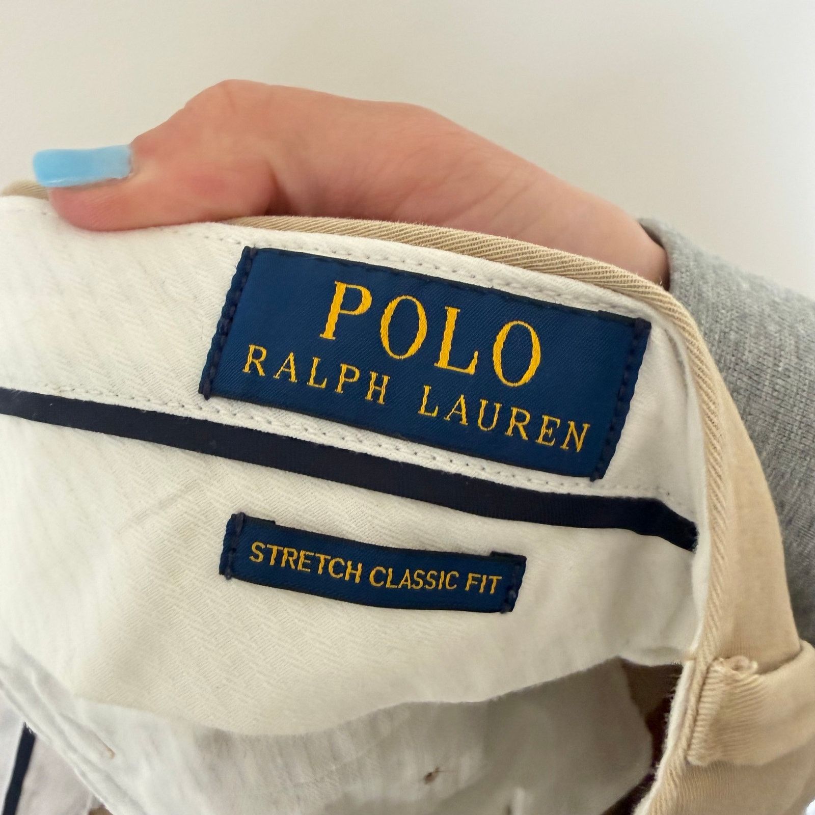 Polo Ralph Lauren Polo Ralph Lauren Tan Stretch Classic Fit Shorts Sz 36 Size US 36 / EU 52 - 2 Thumbnail