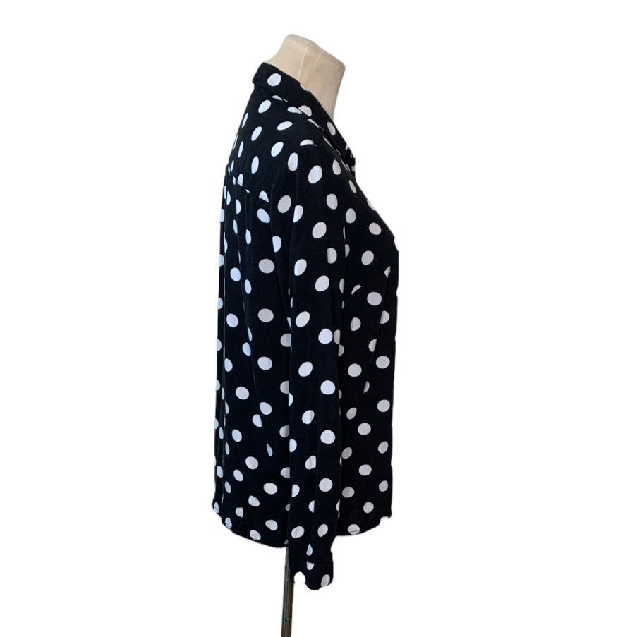 H&M H&M black white polka dots buttoned shirt size 4 Size S / US 4 / IT 40 - 5 Thumbnail