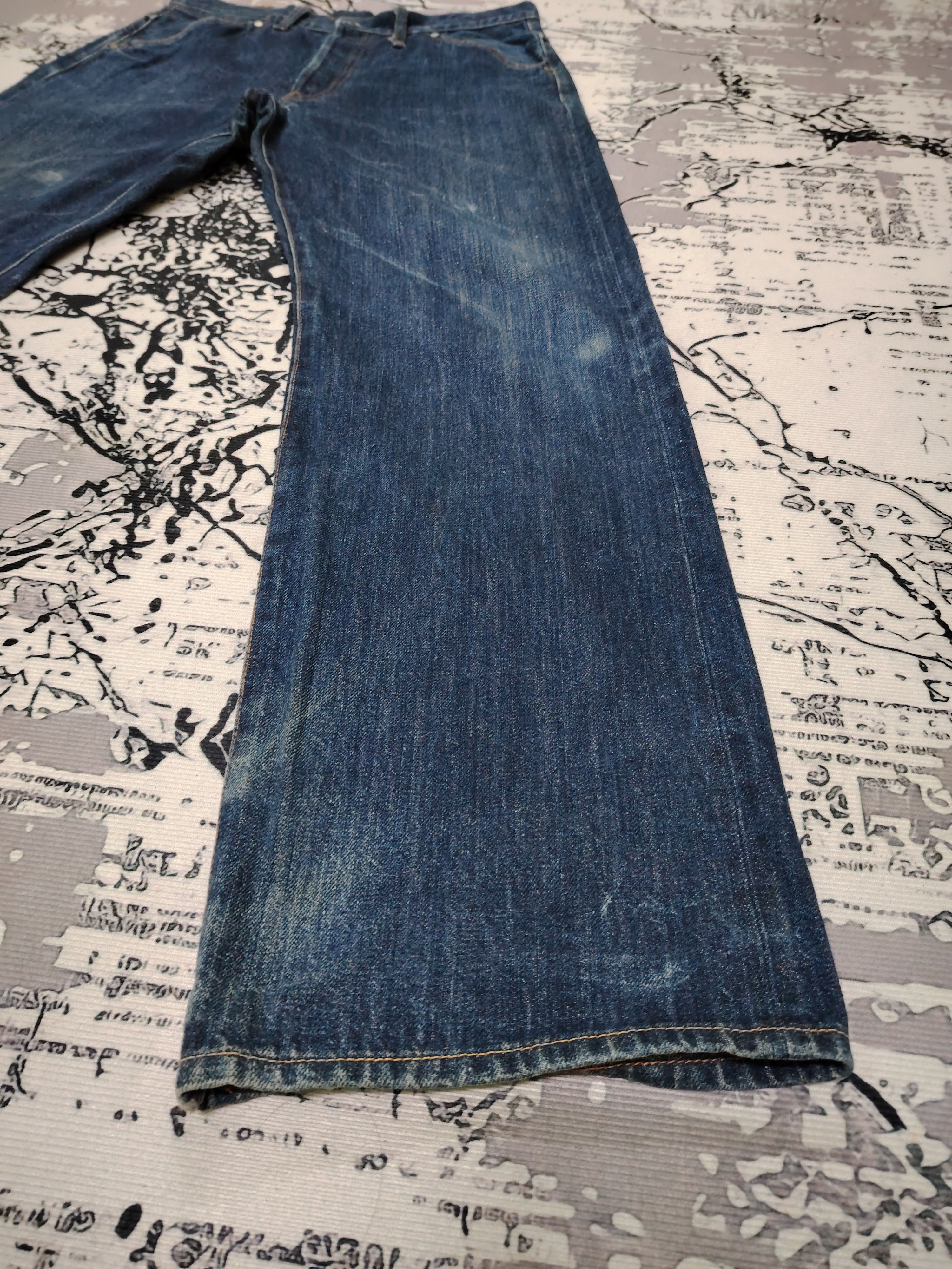Japanese Brand VINTAGE VIRUS DENIM LINE SELVEDGE JEANS Size US 32 / EU 48 - 6 Thumbnail