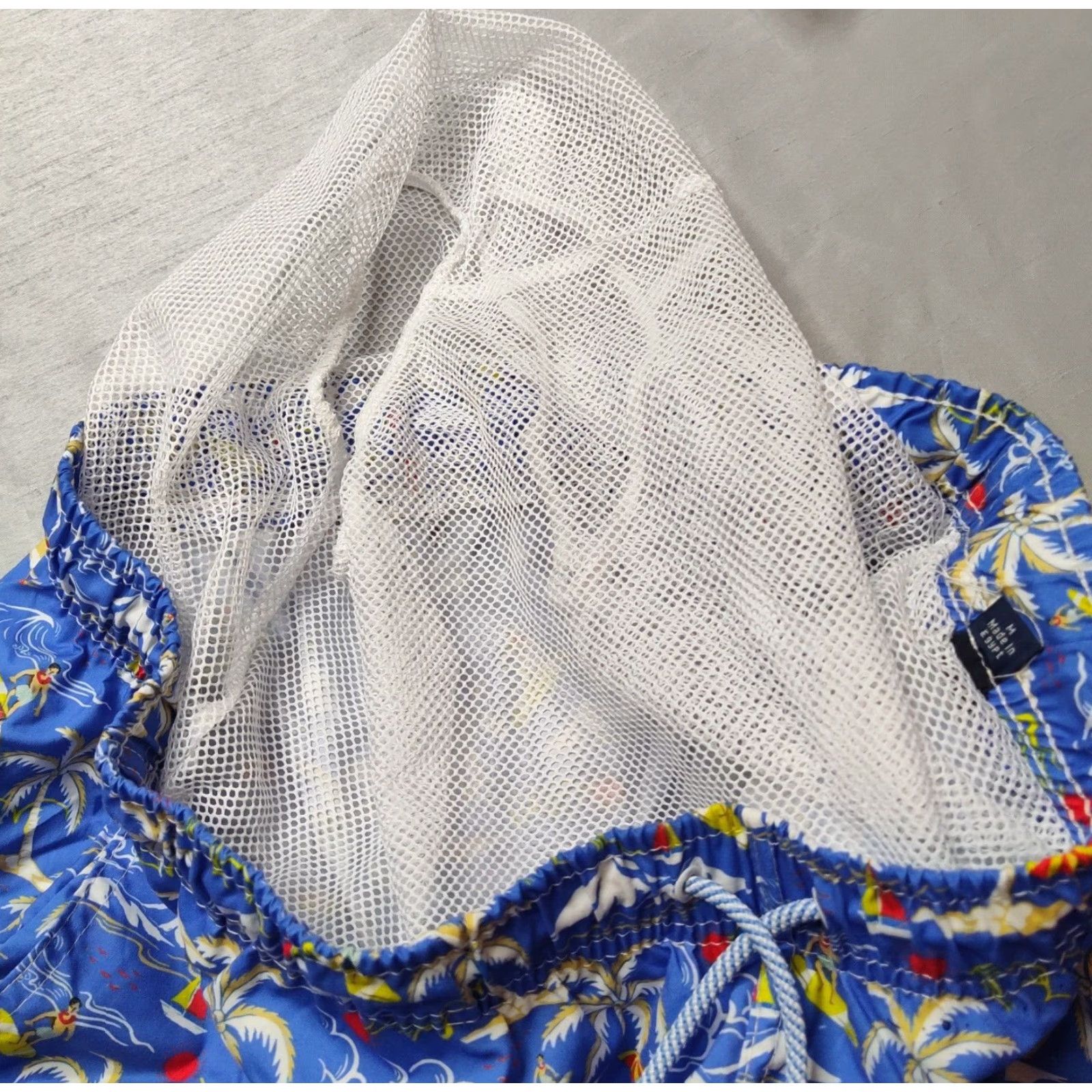 Tailorbyrd TAILORBYRD Men Swim Shorts 7" Blue Hawaiian Surfer Lined M Medium Bottom Beach Surfwear NEW Size US 31 - 7 Thumbnail