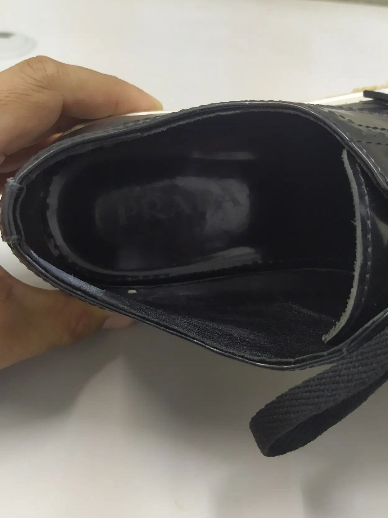 Prada Prada Black Brogue Leather vintage Size US 6 / IT 36 - 6 Thumbnail