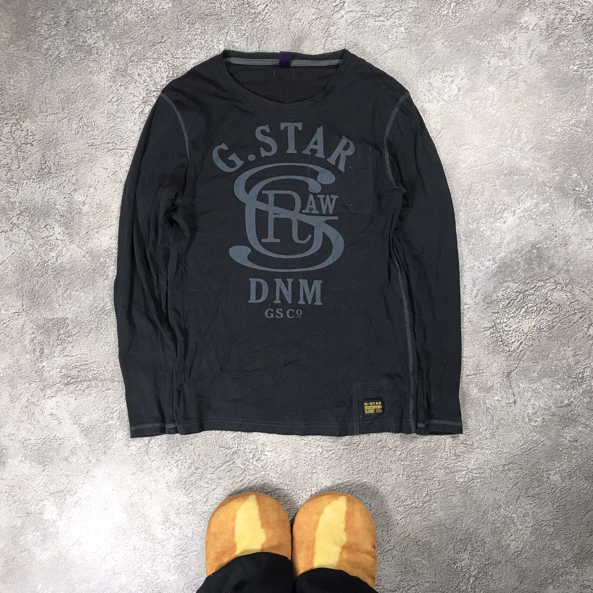 Vintage Vintage 90s G-Star Sun Faded Graphic Long Sleeve Tee Slim L Size US L / EU 52-54 / 3 - 1 Thumbnail
