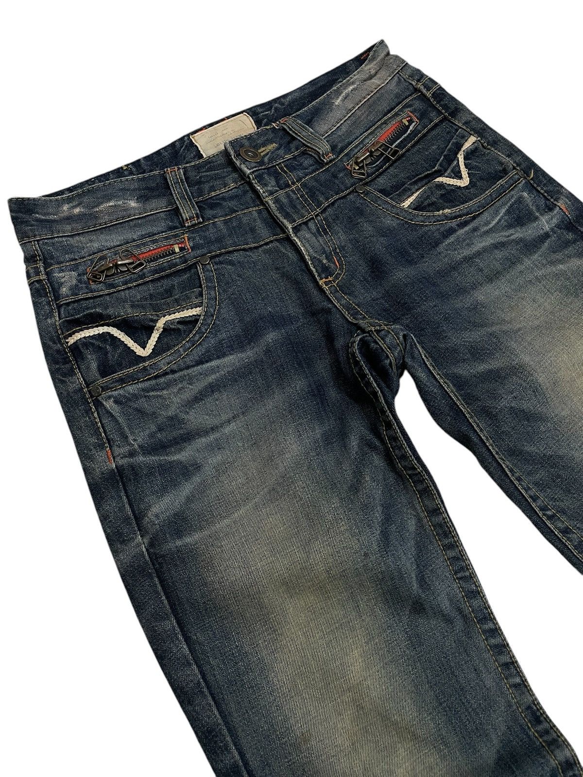 If Six Was Nine Lolita Muddy Whisker Distressed Denim Pants Size US 30 / EU 46 - 7 Thumbnail