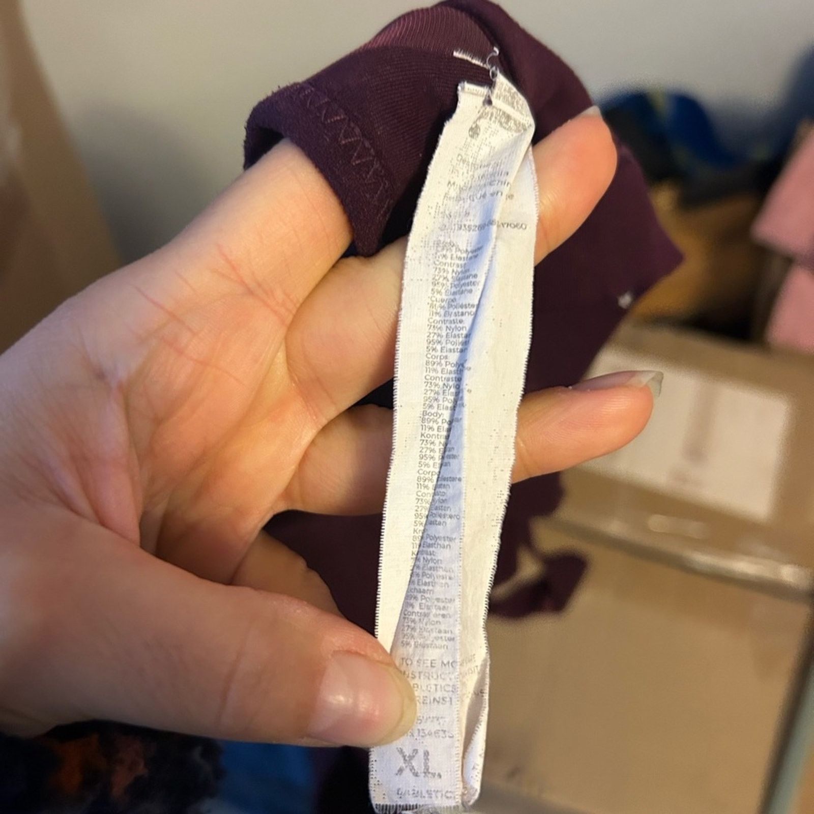 Fabletics Fabletics Bell Burgundy High Impact Sports Bra Size ONE SIZE - 3 Thumbnail