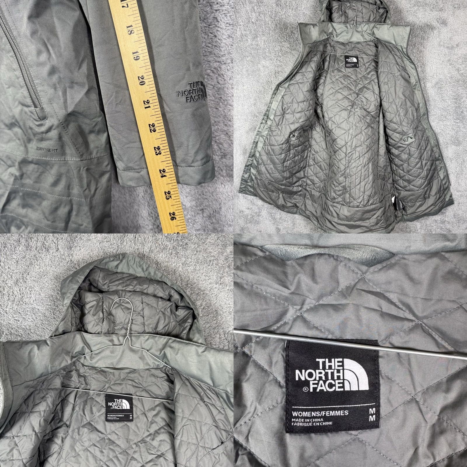 The North Face The North Face Jacket Womens M Ancha Parka II Waterproof Coat DryVent Quilt Lined Parka Coat Ramblic Gray M-NF Ancha II Size S / US 4 / IT 40 - 8 Thumbnail
