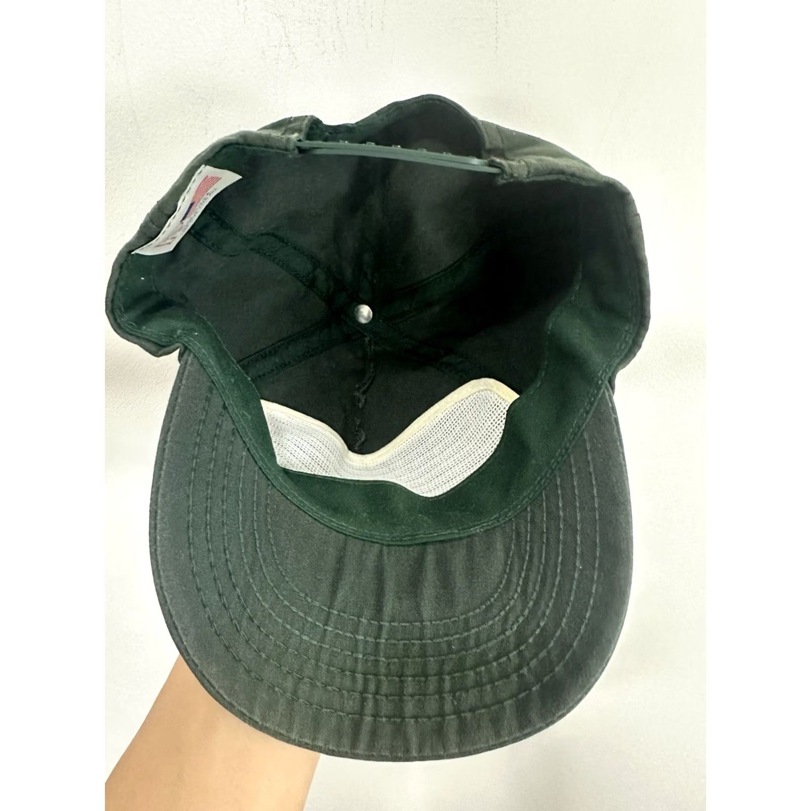 Vintage VINTAGE Smith & Wesson Hat Cap USA Green Snapback Embroidered Waxed Hunter Gun NRA One Size Men Rare Size ONE SIZE - 5 Thumbnail