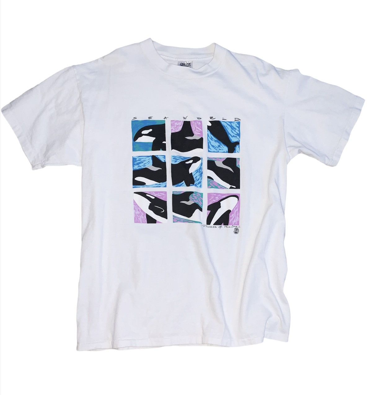 Vintage Vintage Orca Seaworld Tee Size US XL / EU 56 / 4 - 1 Thumbnail