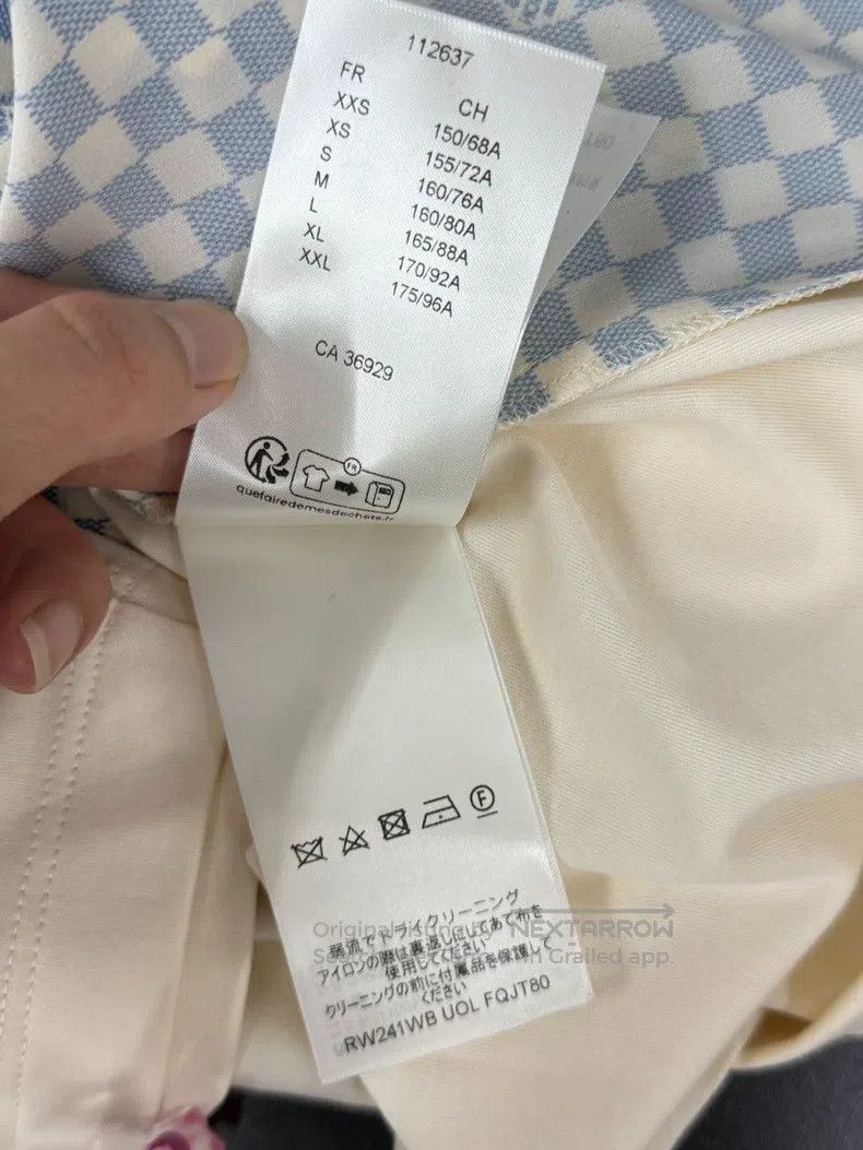 Louis Vuitton Louis Vuitton White Checker Short Sleeve T-Shirt Size US XS / EU 42 / 0 - 5 Thumbnail