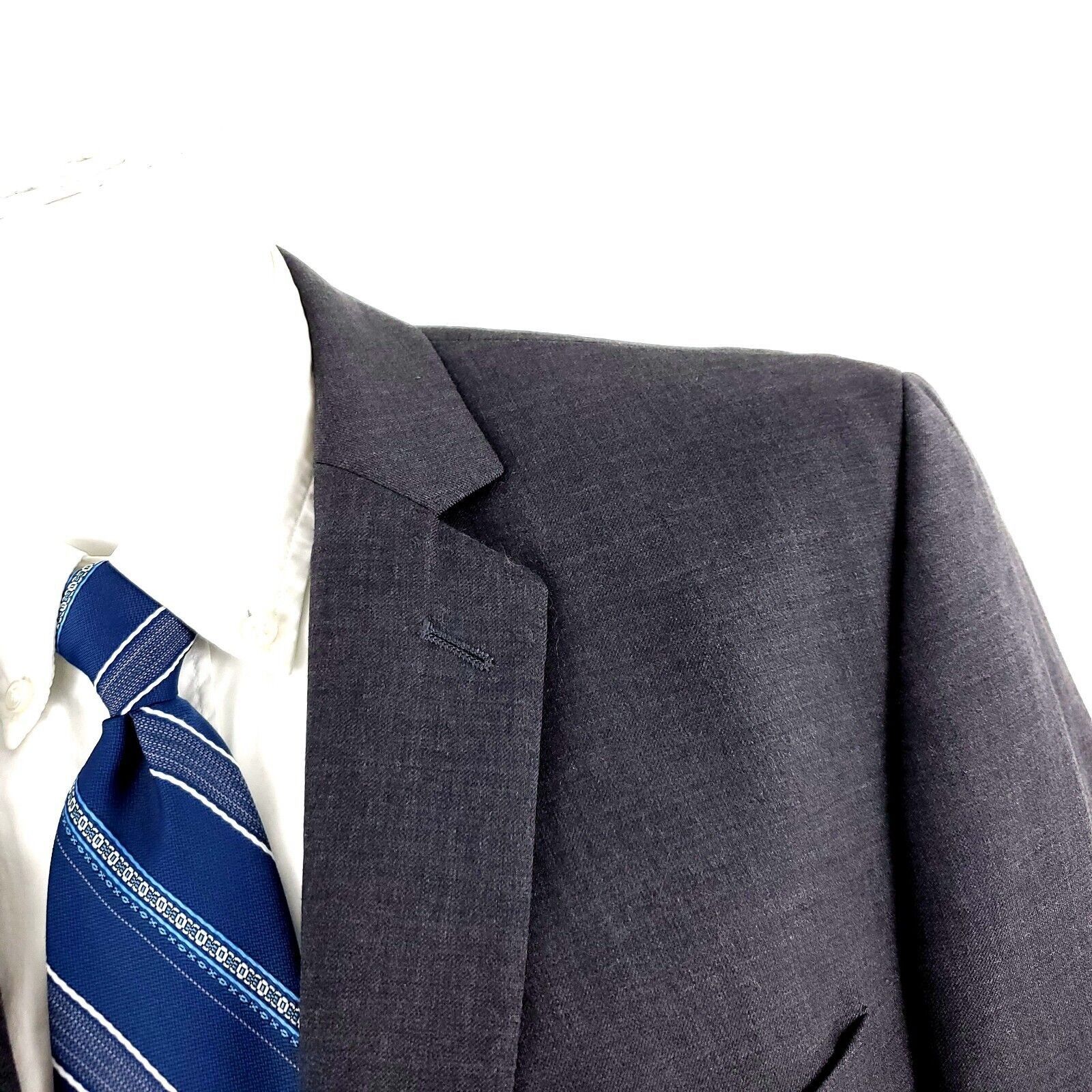 Joseph Abboud Joseph Abboud Wool 2 Button Blazer 40R Or Slim Fit 42R Gray Size 40R - 2 Thumbnail