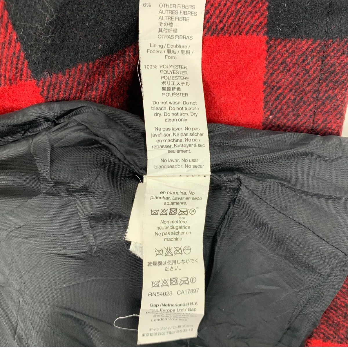 Gap GAP Casualwear Checkered Tartan Design Wool Peacoat Jacket Size L / US 10 / IT 46 - 9 Thumbnail