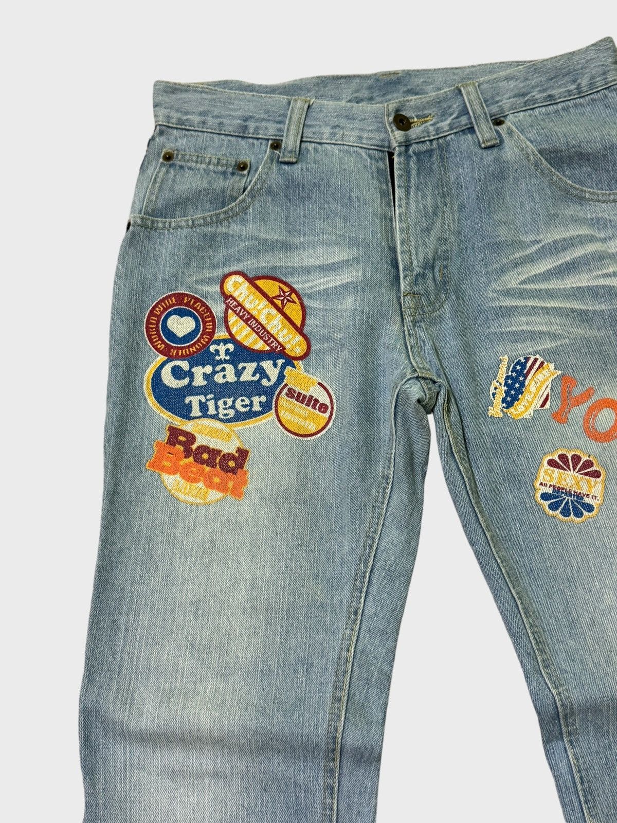 Japanese Brand CLONE DEVGRU DESIGN PRINTED CLAWMARK DENIM Size US 30 / EU 46 - 4 Thumbnail