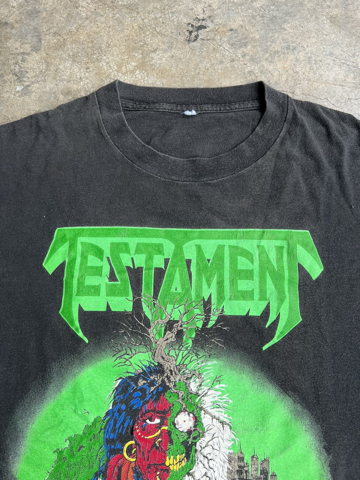 Band Tees (XL) 1989 Vintage Testament GreenHouse Effect Tour Band Tees Size US XL / EU 56 / 4 - 8 Thumbnail