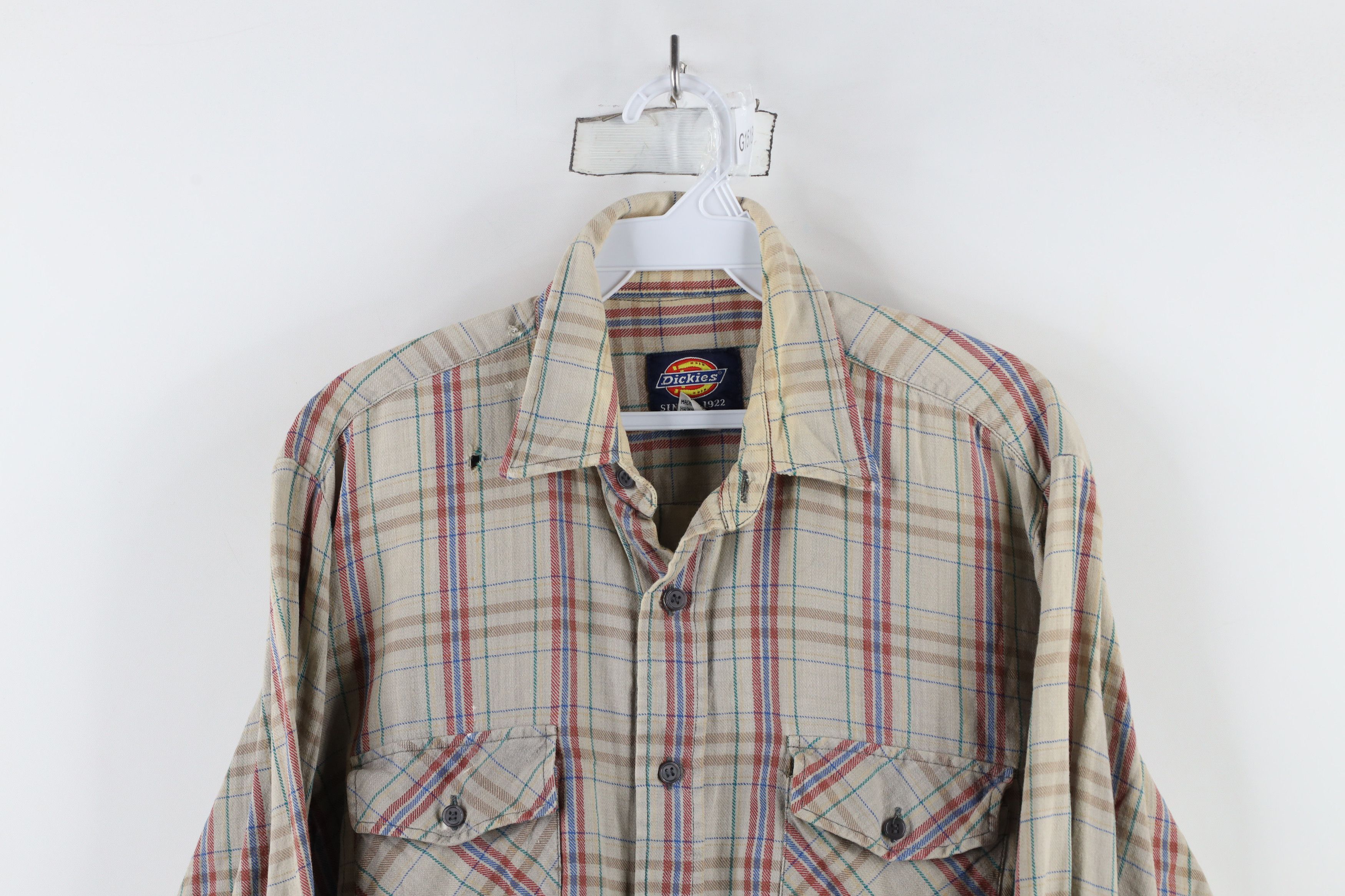 Dickies × Vintage Vintage 70s 80s Dickies Collared Workwear Button Shirt Size US M / EU 48-50 / 2 - 2 Thumbnail