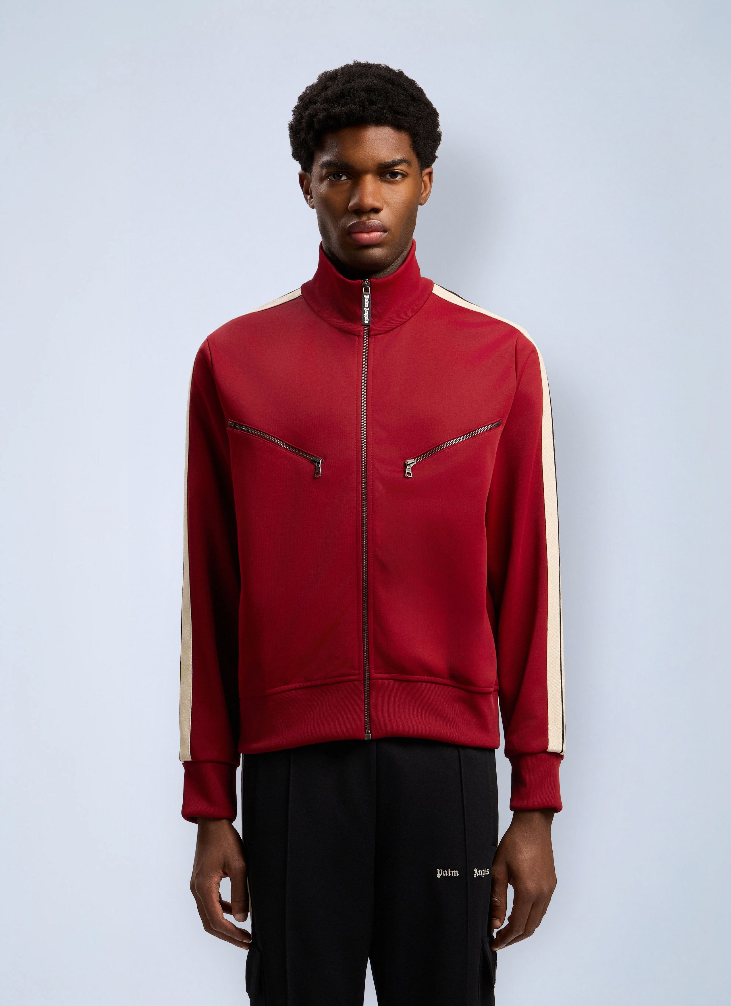 Palm Angels Curved Logo Zip-Up Track Jacket Size US XS / EU 42 / 0 - 1 Thumbnail