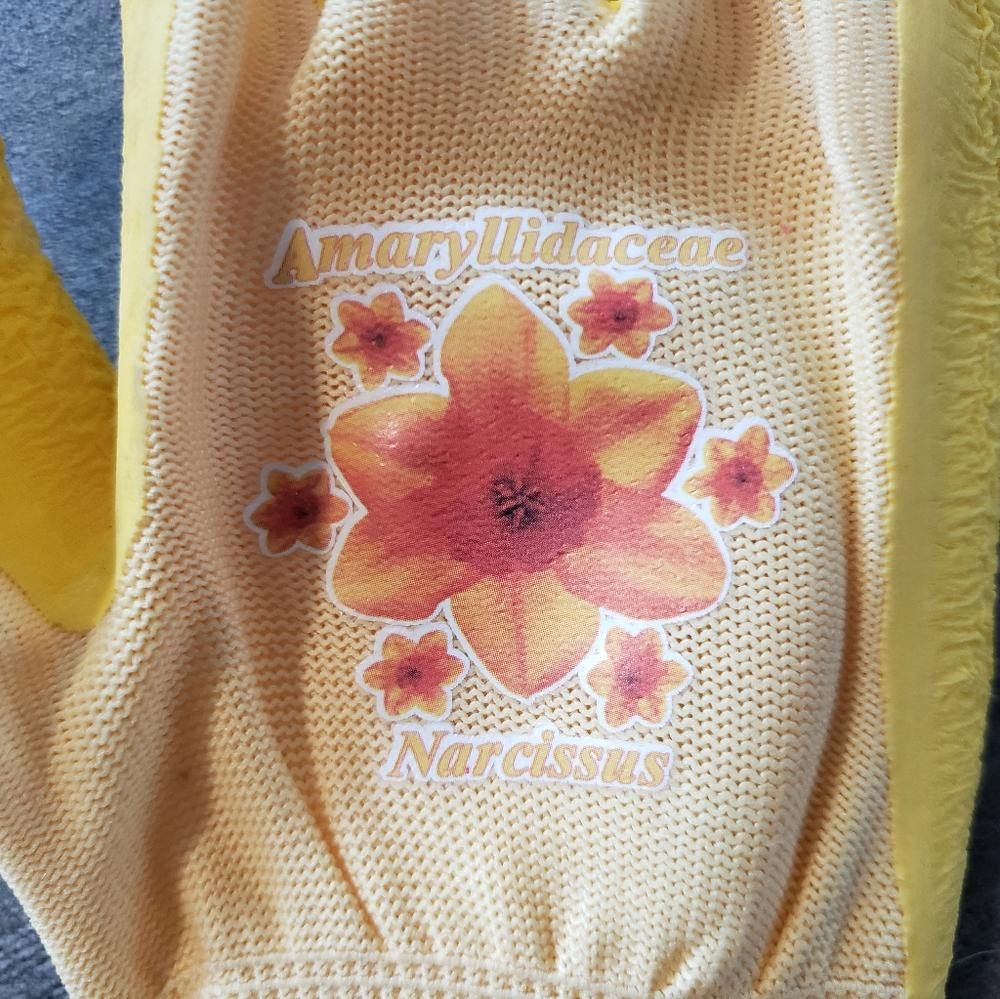 Designer Yellow Vibrant Nitrile Grip Glove Size ONE SIZE - 3 Thumbnail