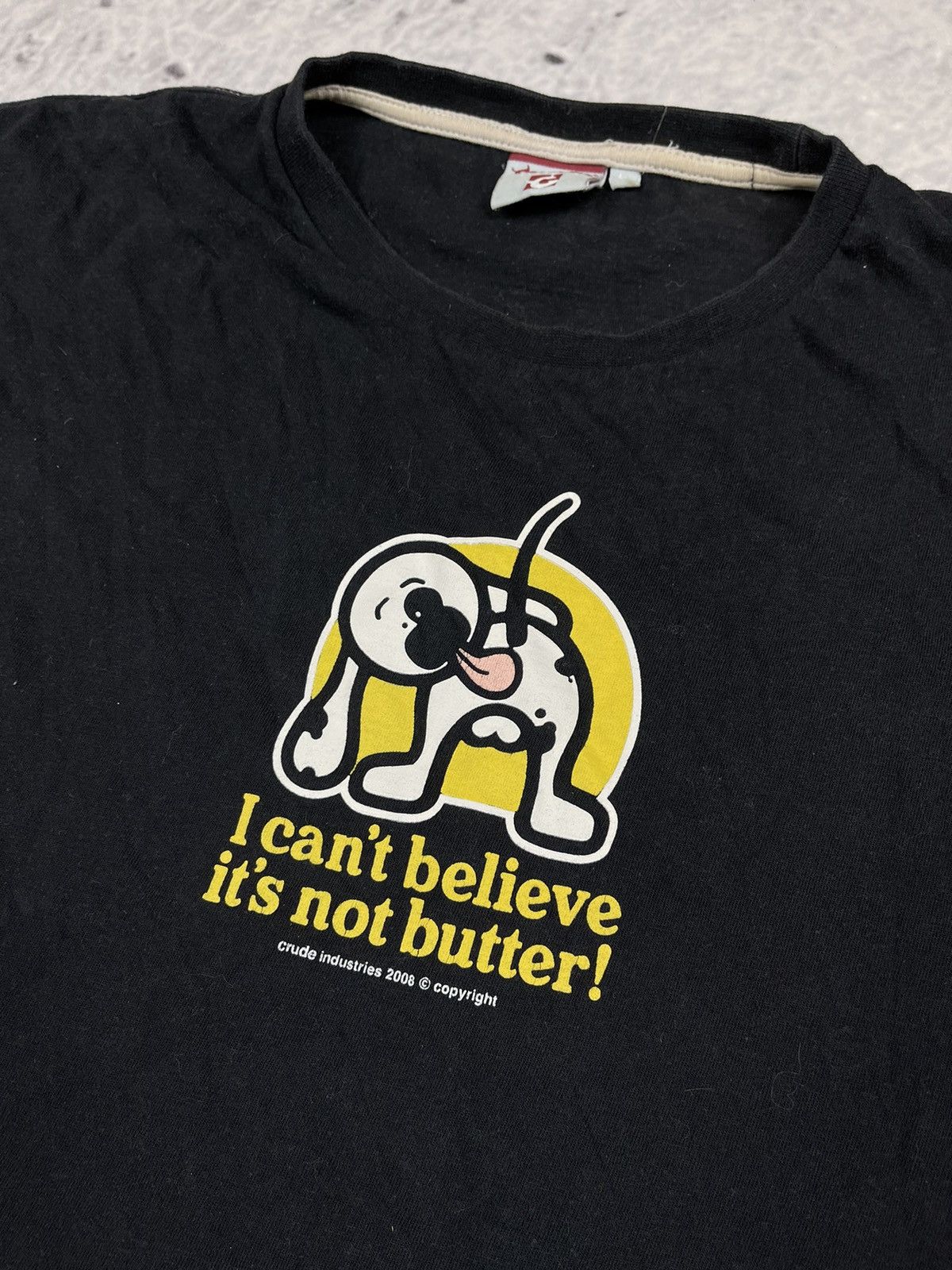 Vintage Cruda Humor tee doggy * I can’t believe it’s not a butter * Size US L / EU 52-54 / 3 - 1 Thumbnail