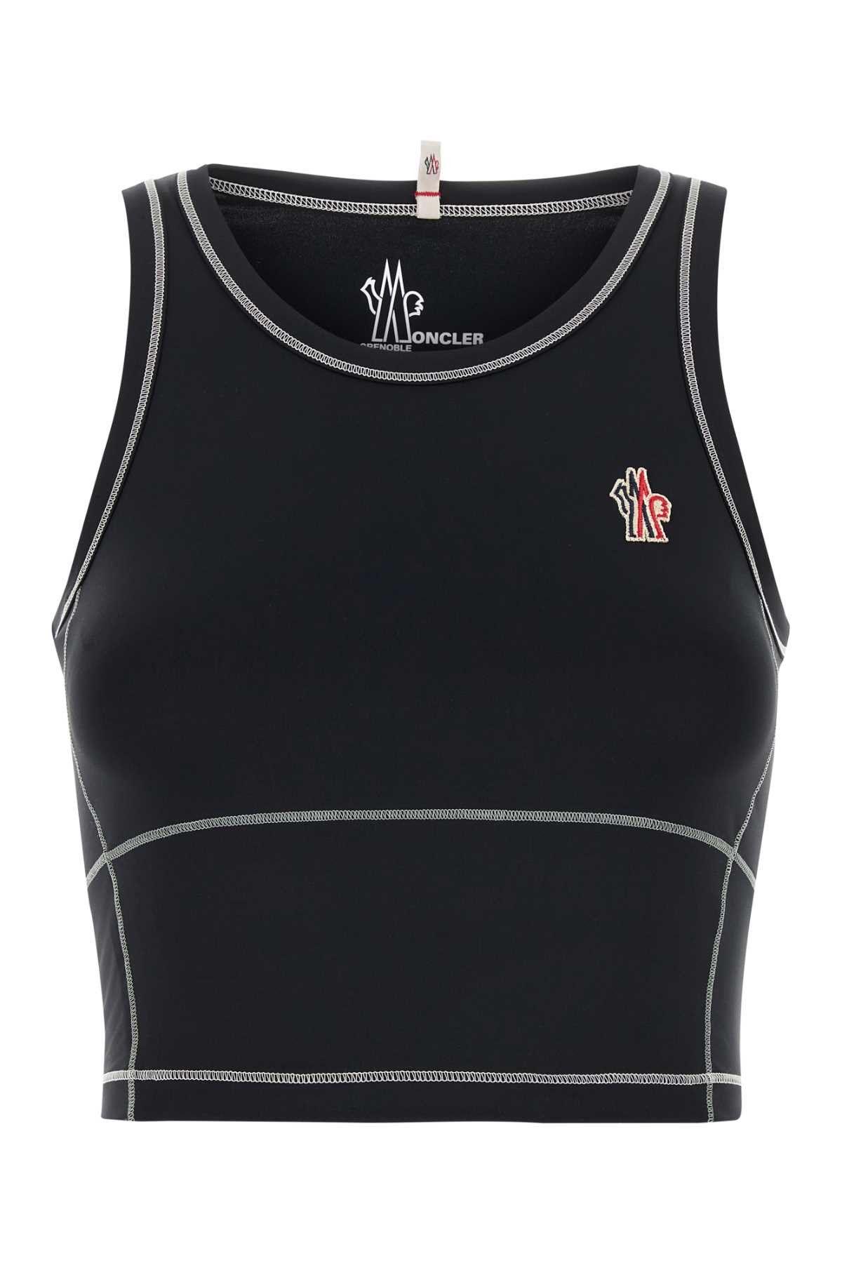 Moncler Grenoble Black Stretch Nylon Top Size XS / US 0-2 / IT 36-38 - 1 Thumbnail