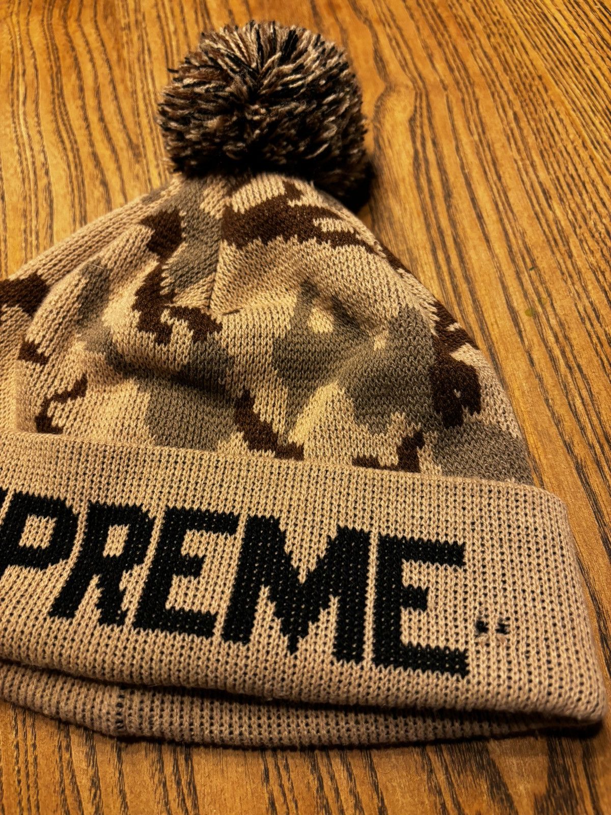 Supreme Supreme Brown Camo Beanie Size ONE SIZE - 4 Thumbnail
