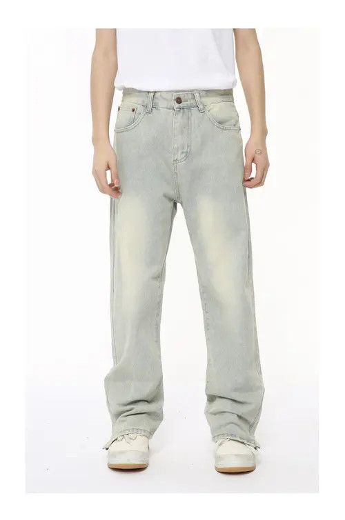 Other High Street Distressed Slit Zipper Jeans Size US 32 / EU 48 - 8 Thumbnail