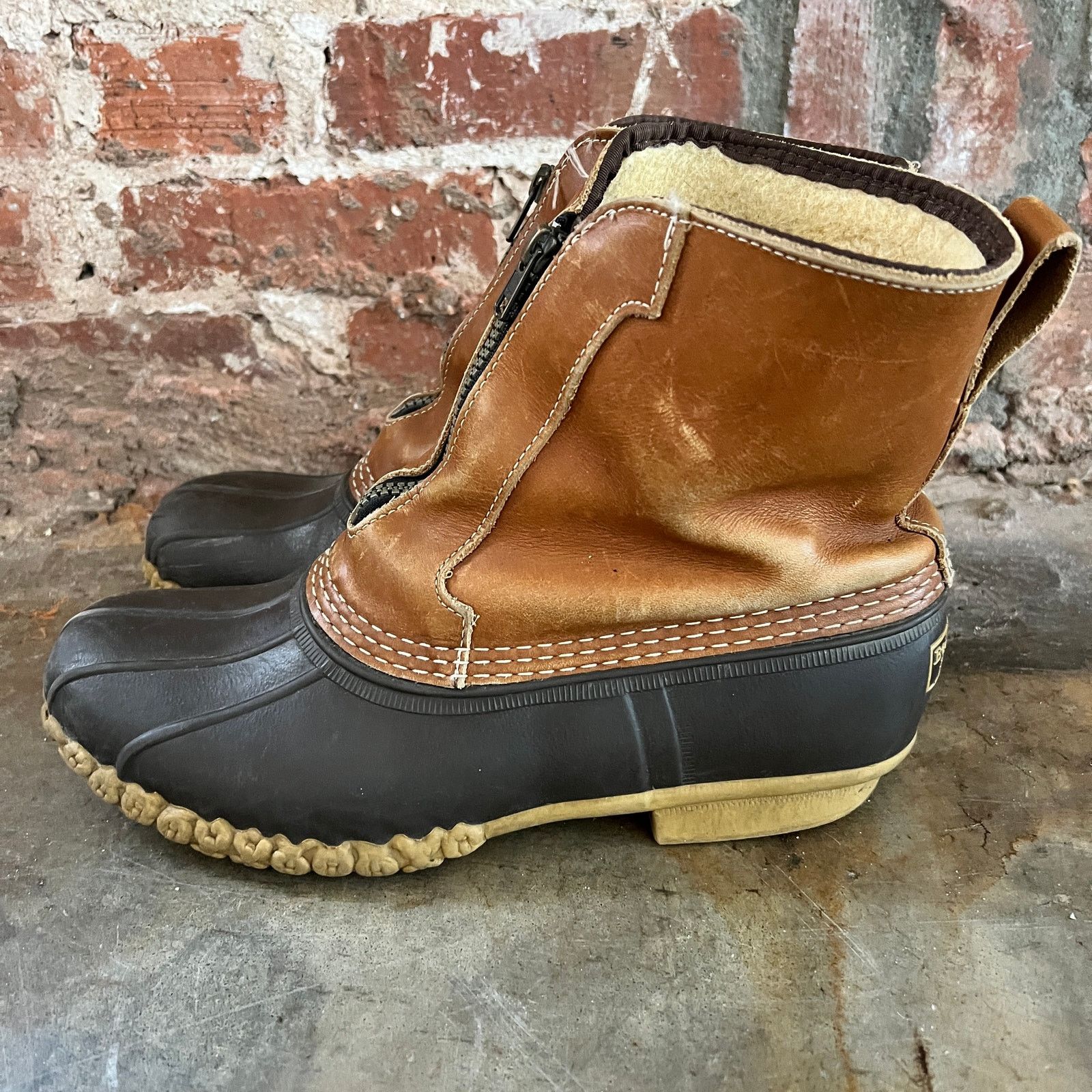 L.L. Bean VTG L.L. BEAN Made in Maine USA Men's Zip Muck Duck Boots 9 Size US 9 / EU 42 - 3 Thumbnail
