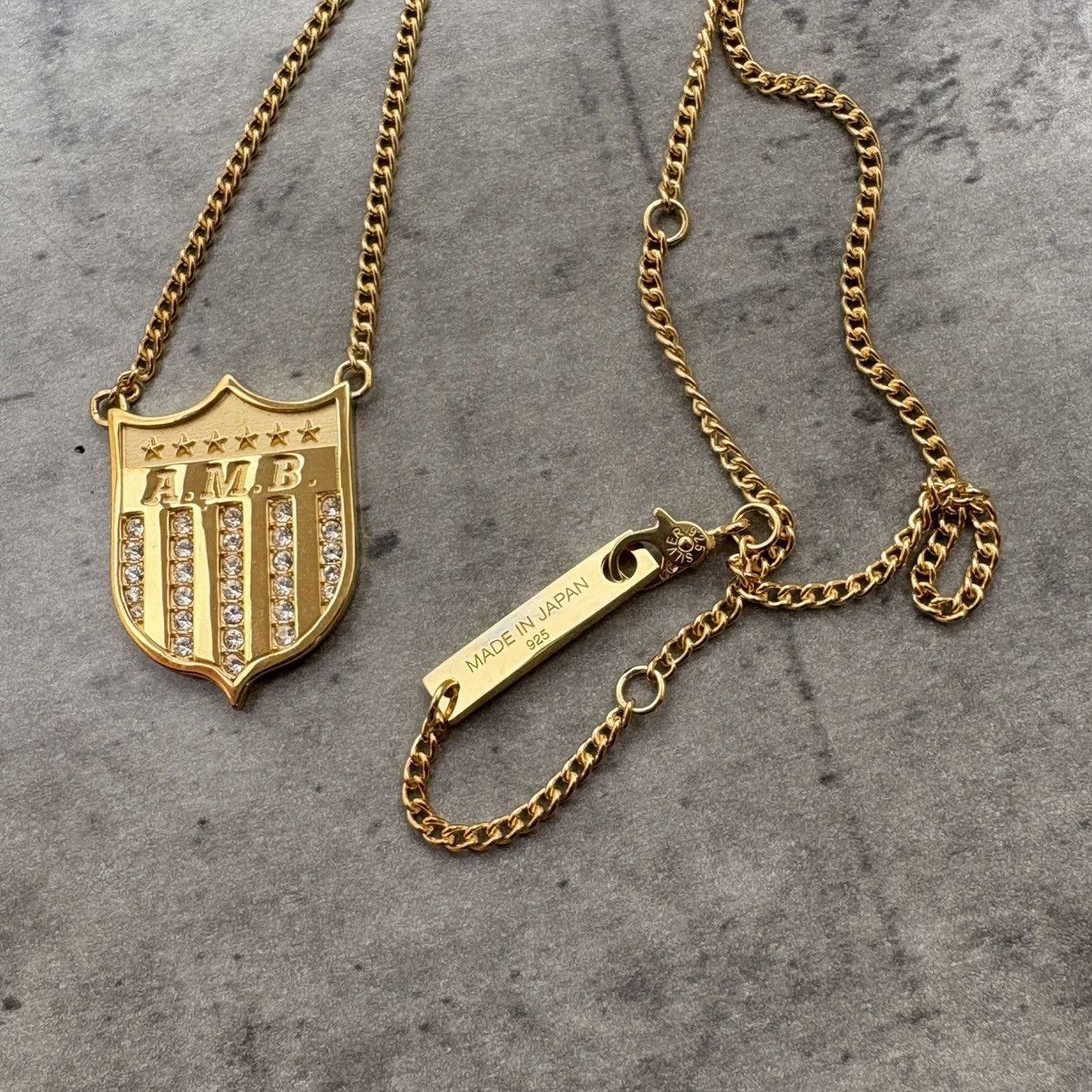Ambush Design AMBUSH varsity shield necklace gold plated Made in Japan Size ONE SIZE - 6 Thumbnail