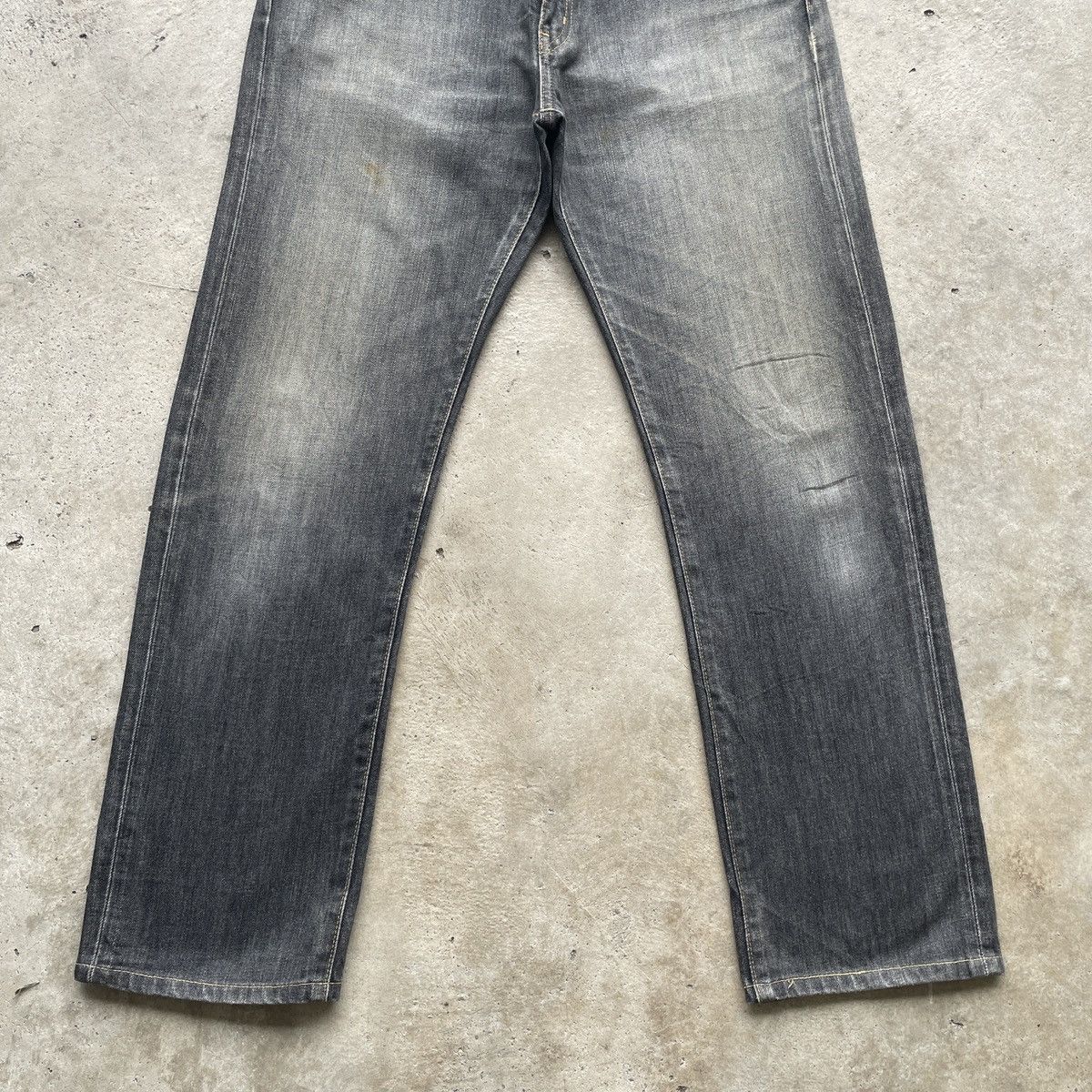 Japanese Brand × Jean W32💥 Vintage Japanese Brand Black Faded Jeans Denim Pants Size US 32 / EU 48 - 4 Thumbnail
