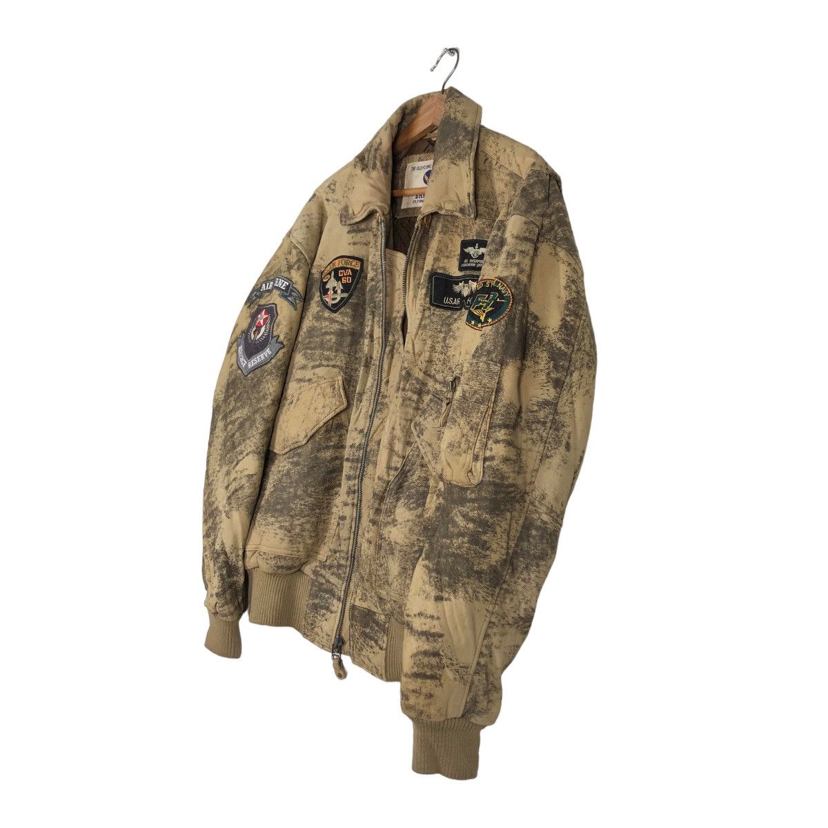 Bare Fox 🔥Vintage Leather Jacket Bare Fox Flying Jacket Big Logo Size US M / EU 48-50 / 2 - 2 Thumbnail